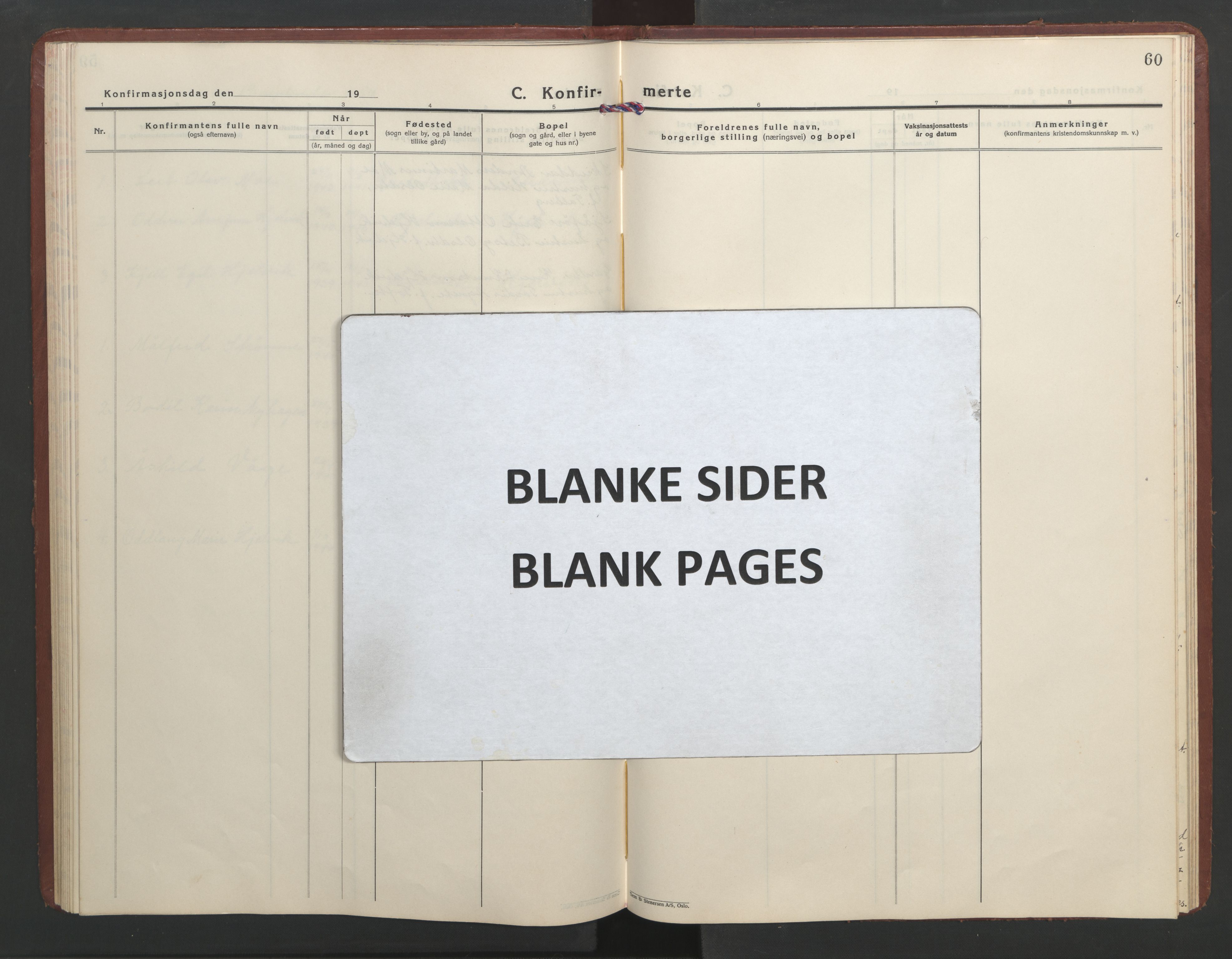 Ministerialprotokoller, klokkerbøker og fødselsregistre - Møre og Romsdal, AV/SAT-A-1454/550/L0619: Klokkerbok nr. 550C02, 1928-1967, s. 60