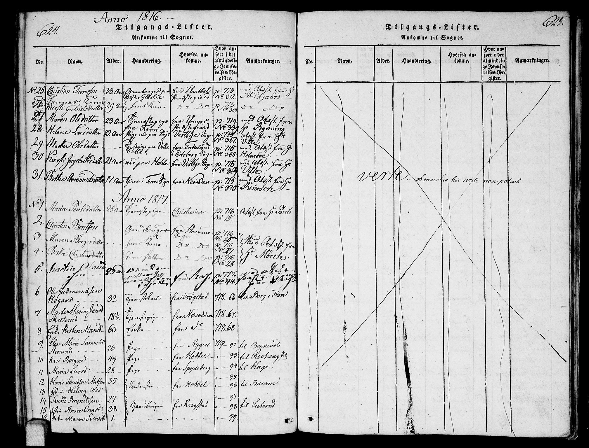 Ås prestekontor Kirkebøker, AV/SAO-A-10894/F/Fa/L0003: Ministerialbok nr. I 3, 1814-1818, s. 624-625