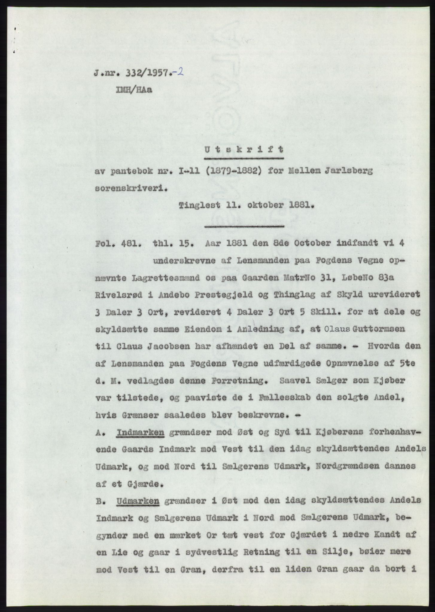 Statsarkivet i Kongsberg, SAKO/A-0001, 1956-1957, s. 452