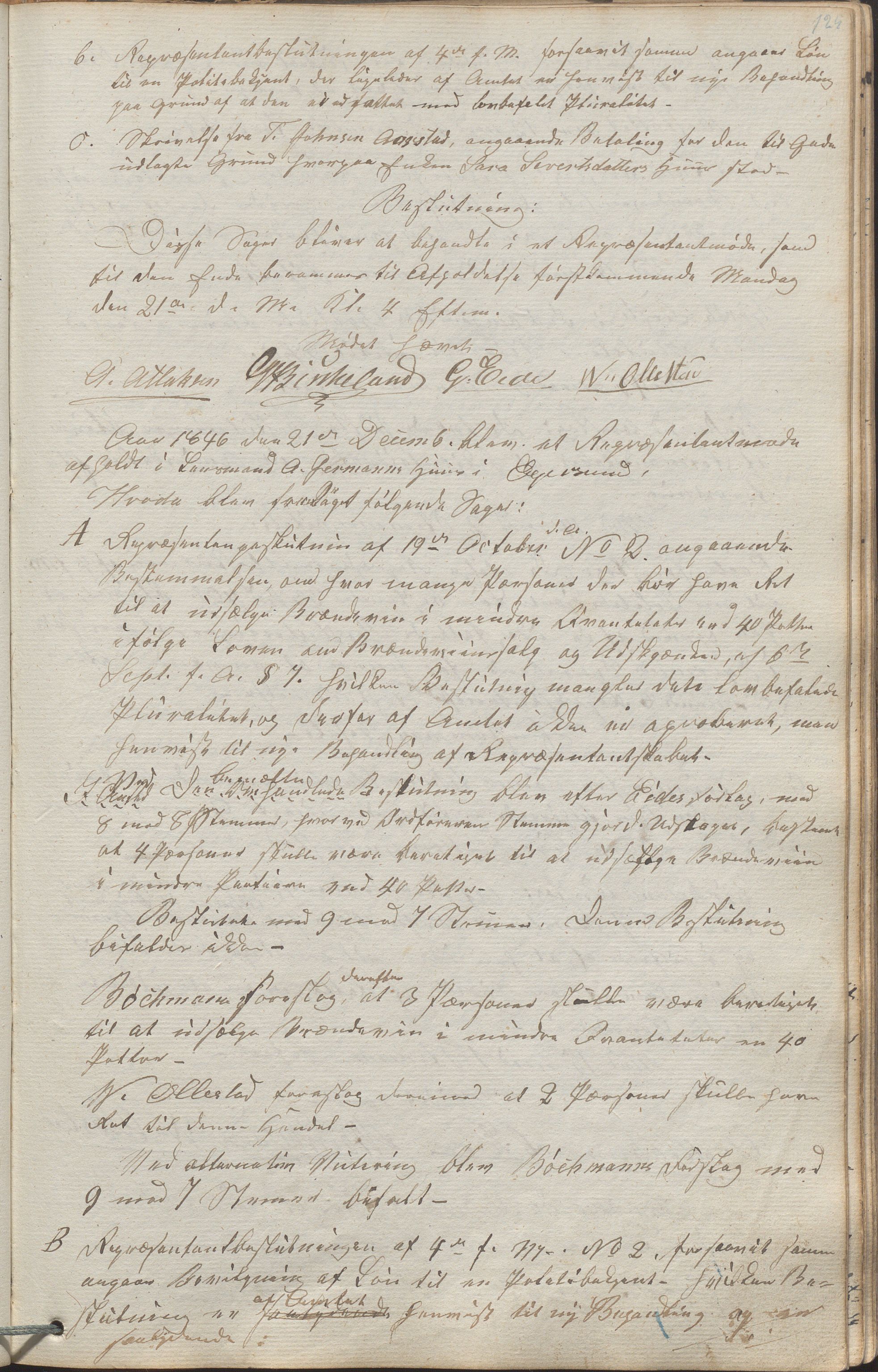Egersund kommune (Ladested) - Formannskapet, IKAR/K-100502/A/L0001: Forhandlingsprotokoll, 1837-1852, s. 125a