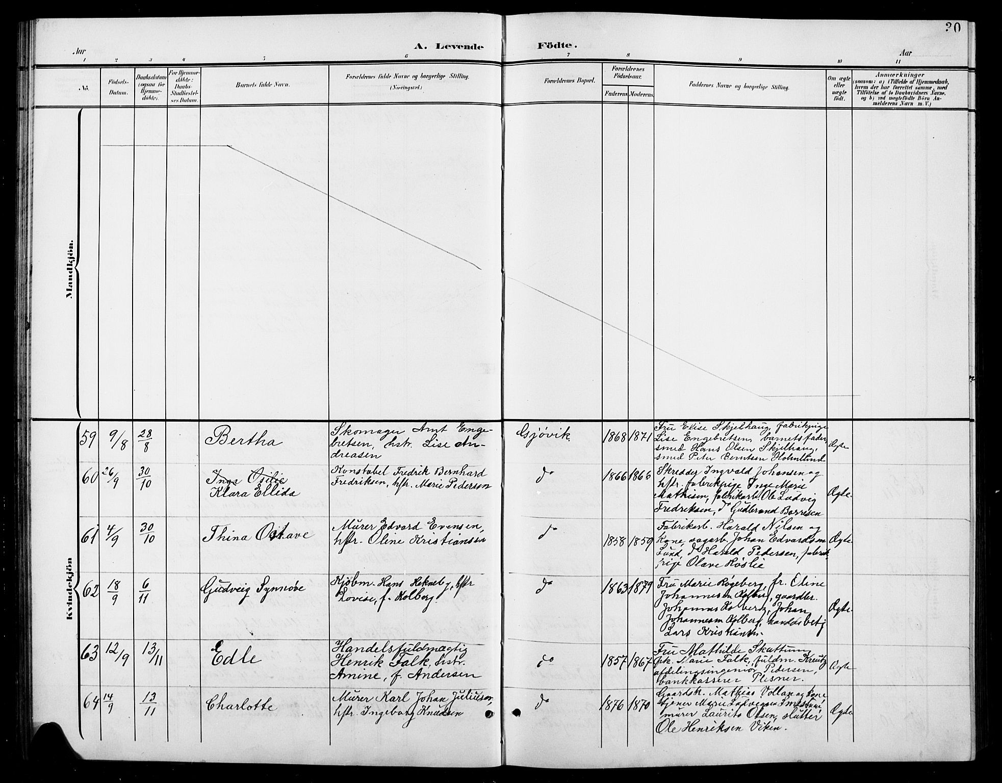 Vardal prestekontor, AV/SAH-PREST-100/H/Ha/Hab/L0012: Klokkerbok nr. 12, 1902-1911, s. 30