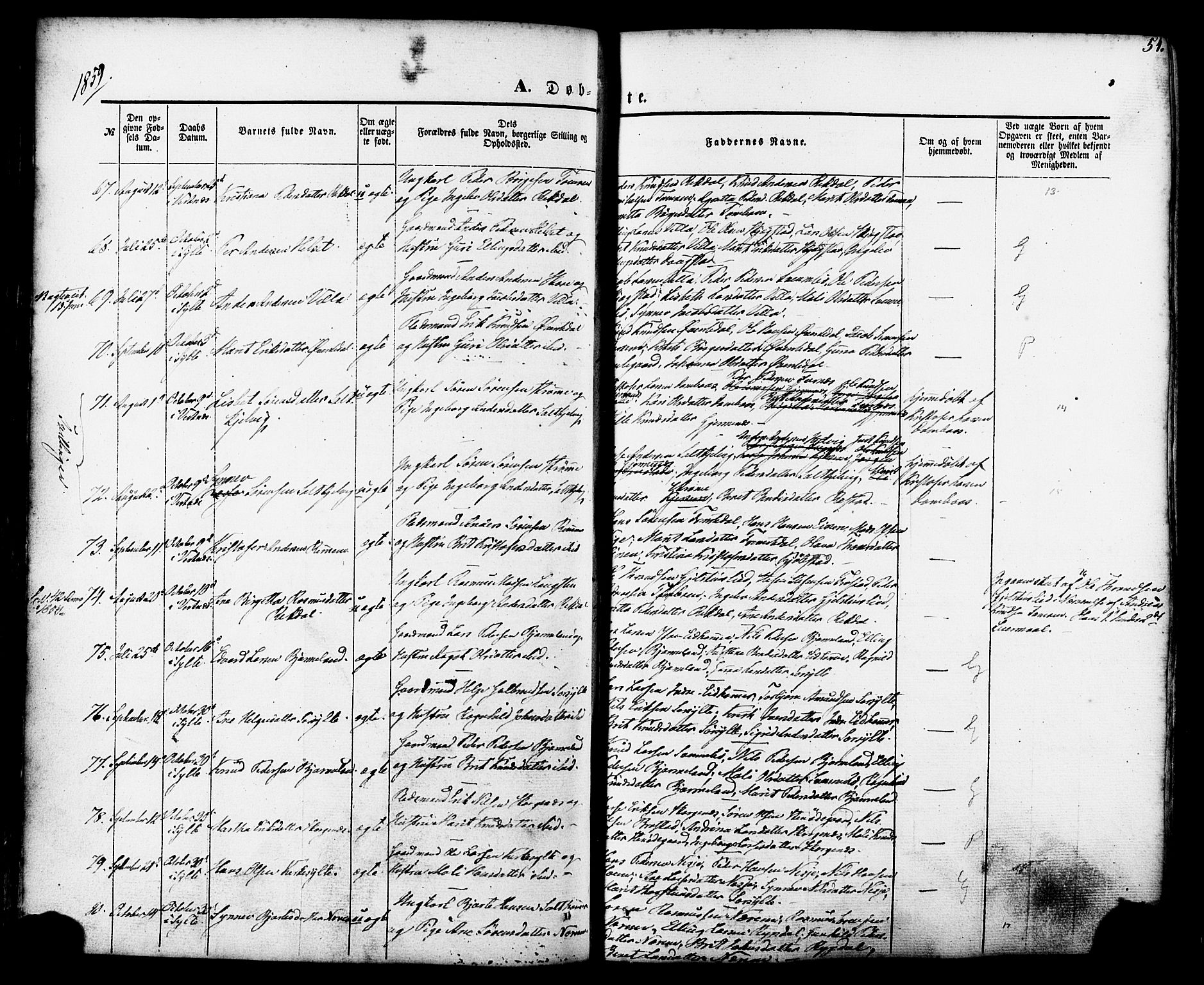 Ministerialprotokoller, klokkerbøker og fødselsregistre - Møre og Romsdal, AV/SAT-A-1454/539/L0529: Ministerialbok nr. 539A02, 1848-1872, s. 54