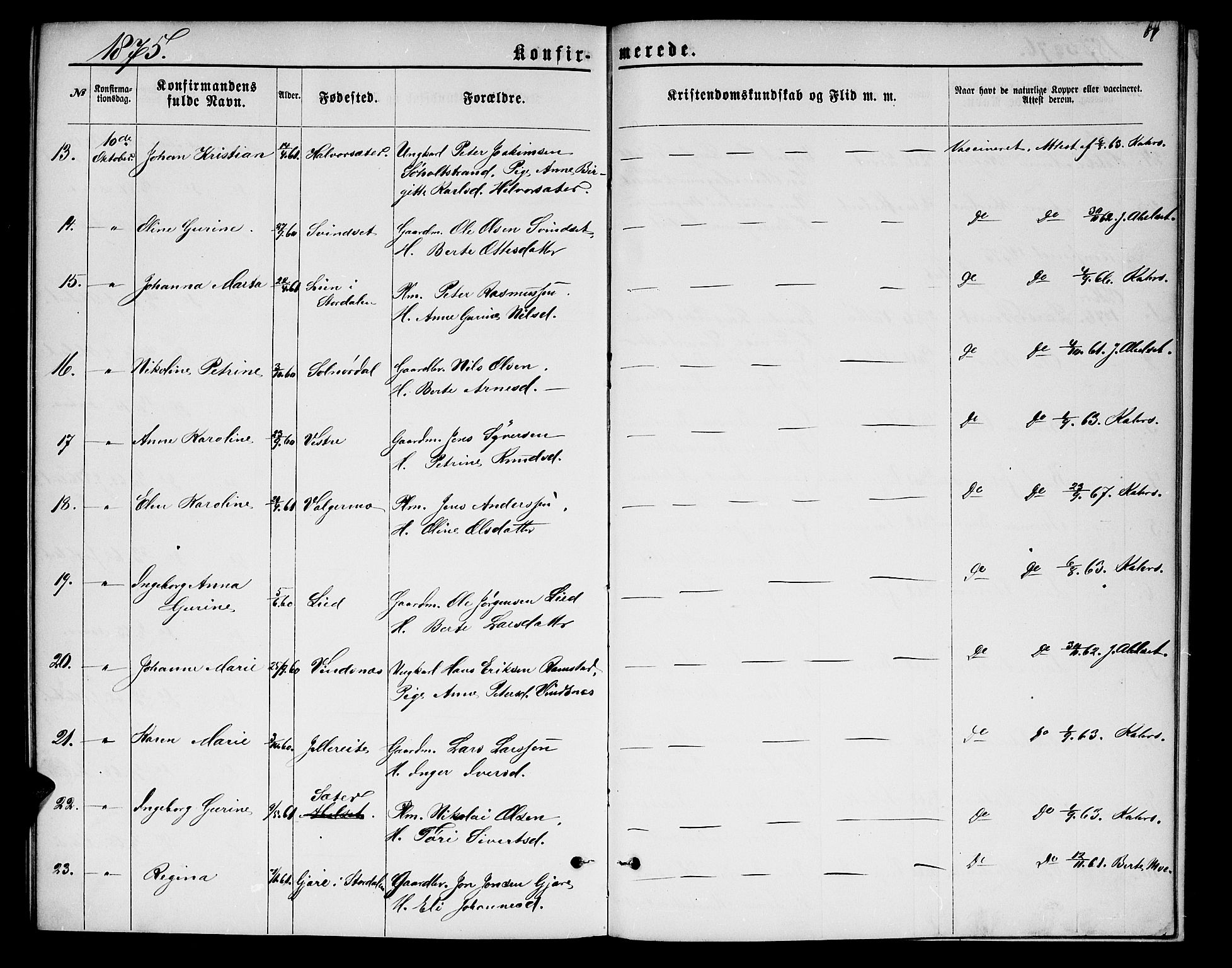 Ministerialprotokoller, klokkerbøker og fødselsregistre - Møre og Romsdal, AV/SAT-A-1454/522/L0325: Klokkerbok nr. 522C04, 1872-1877, s. 89