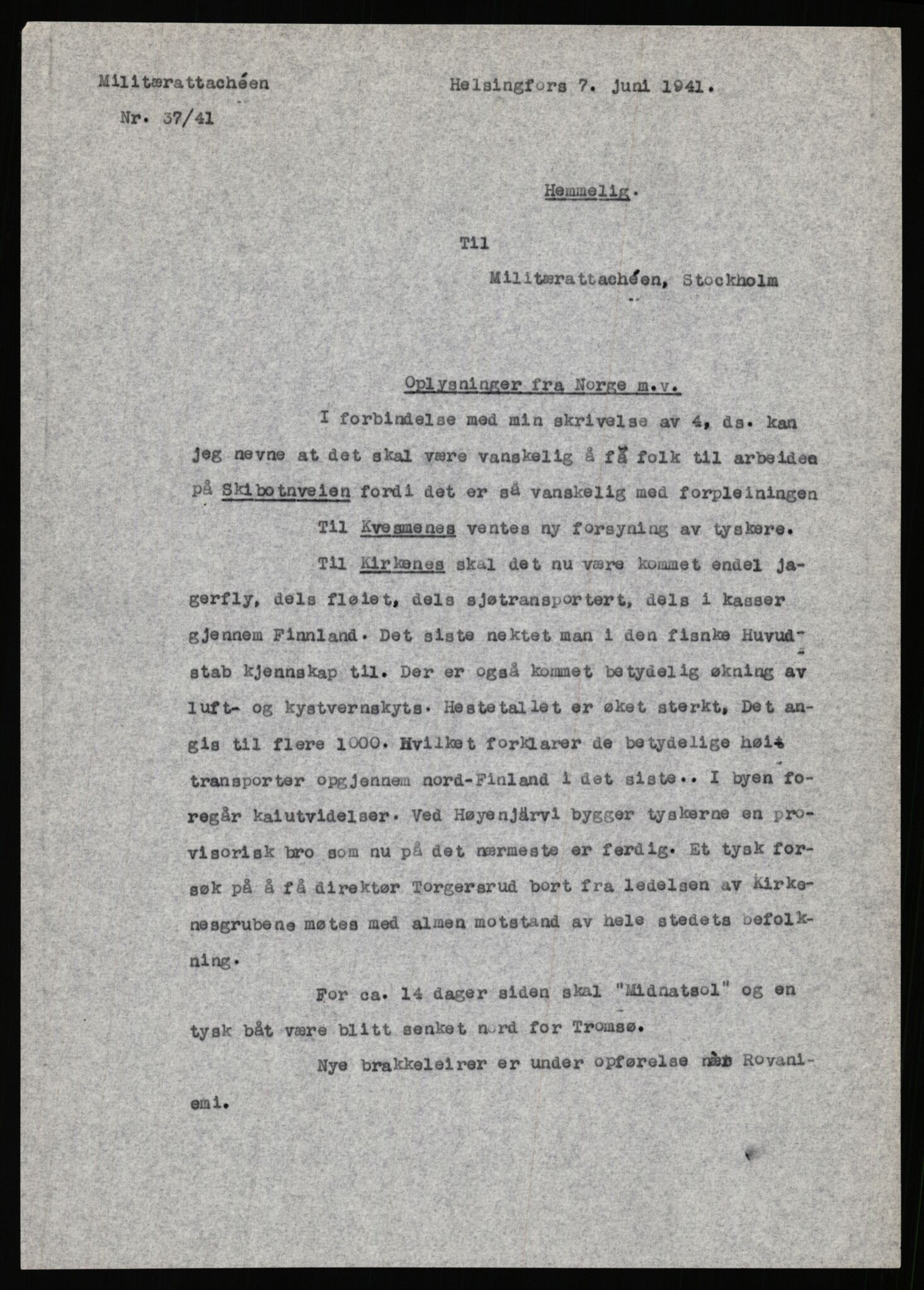 Forsvaret, Forsvarets krigshistoriske avdeling, AV/RA-RAFA-2017/Y/Ya/L0006: II-C-11-11,2 - Utenriksdepartementet.  Legasjonen i Helsingfors., 1940-1946, s. 365