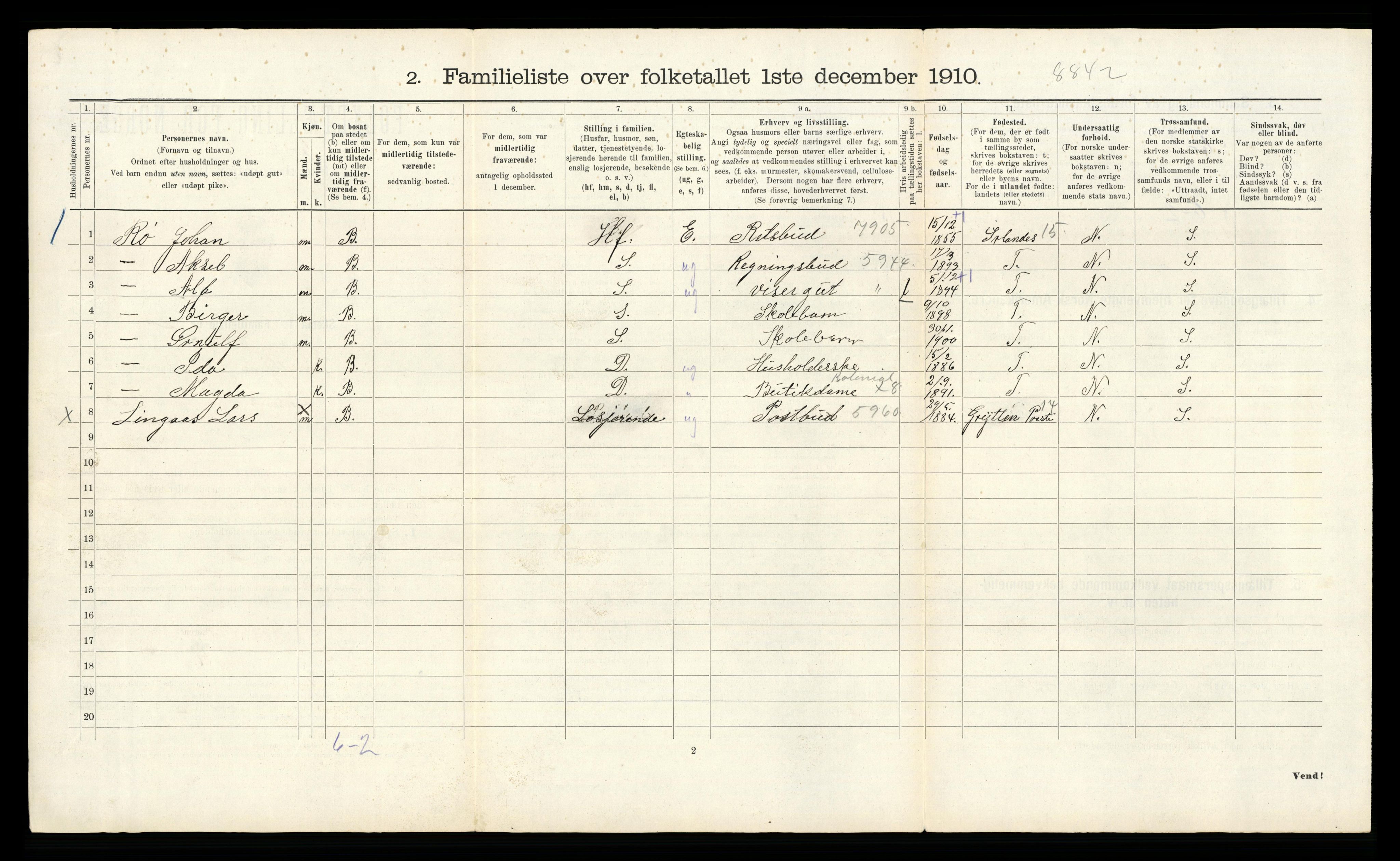 RA, Folketelling 1910 for 1601 Trondheim kjøpstad, 1910, s. 11134
