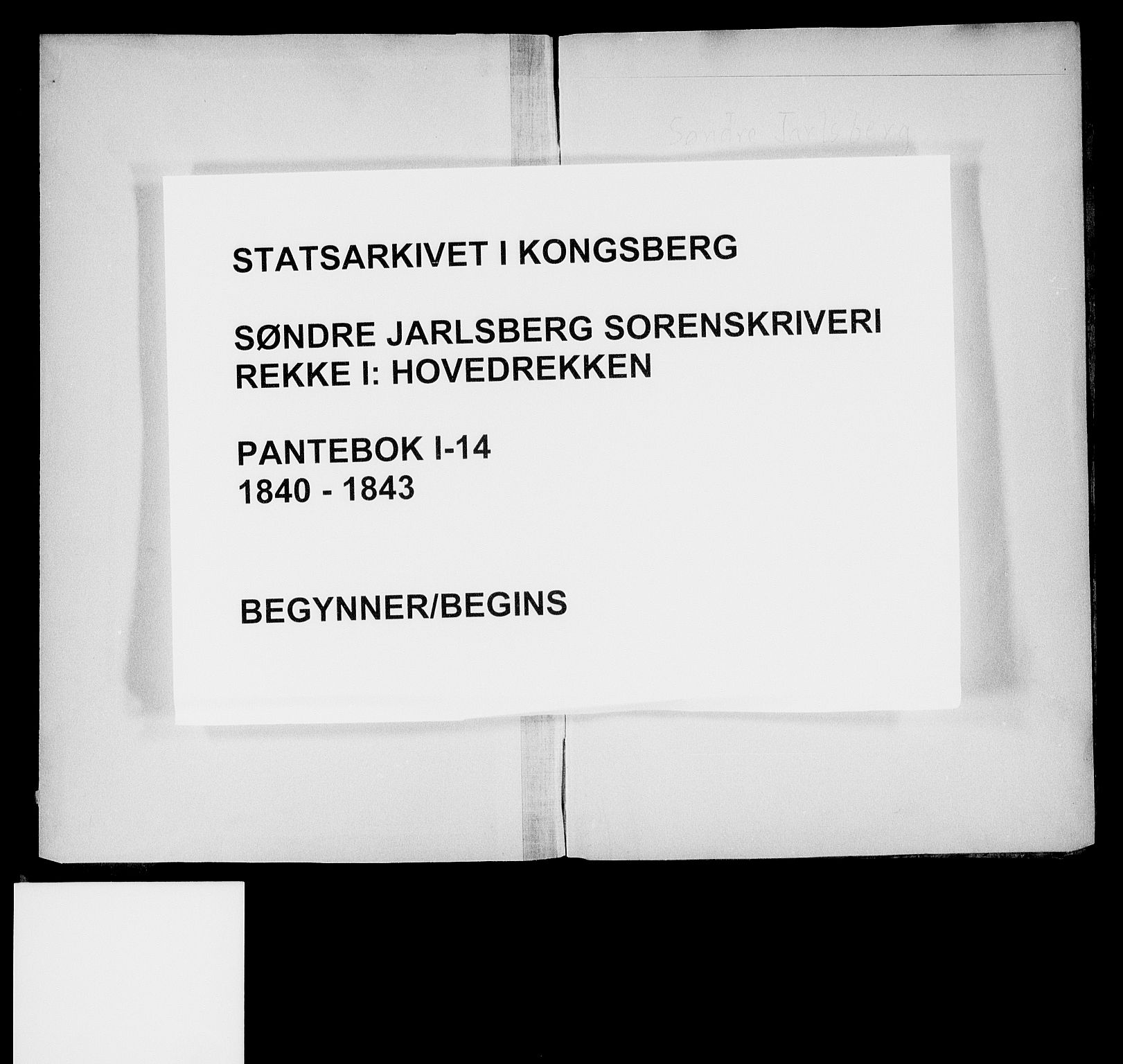 Søndre Jarlsberg sorenskriveri, AV/SAKO-A-129/G/Ga/Gaa/L0014: Pantebok nr. I 14, 1840-1843