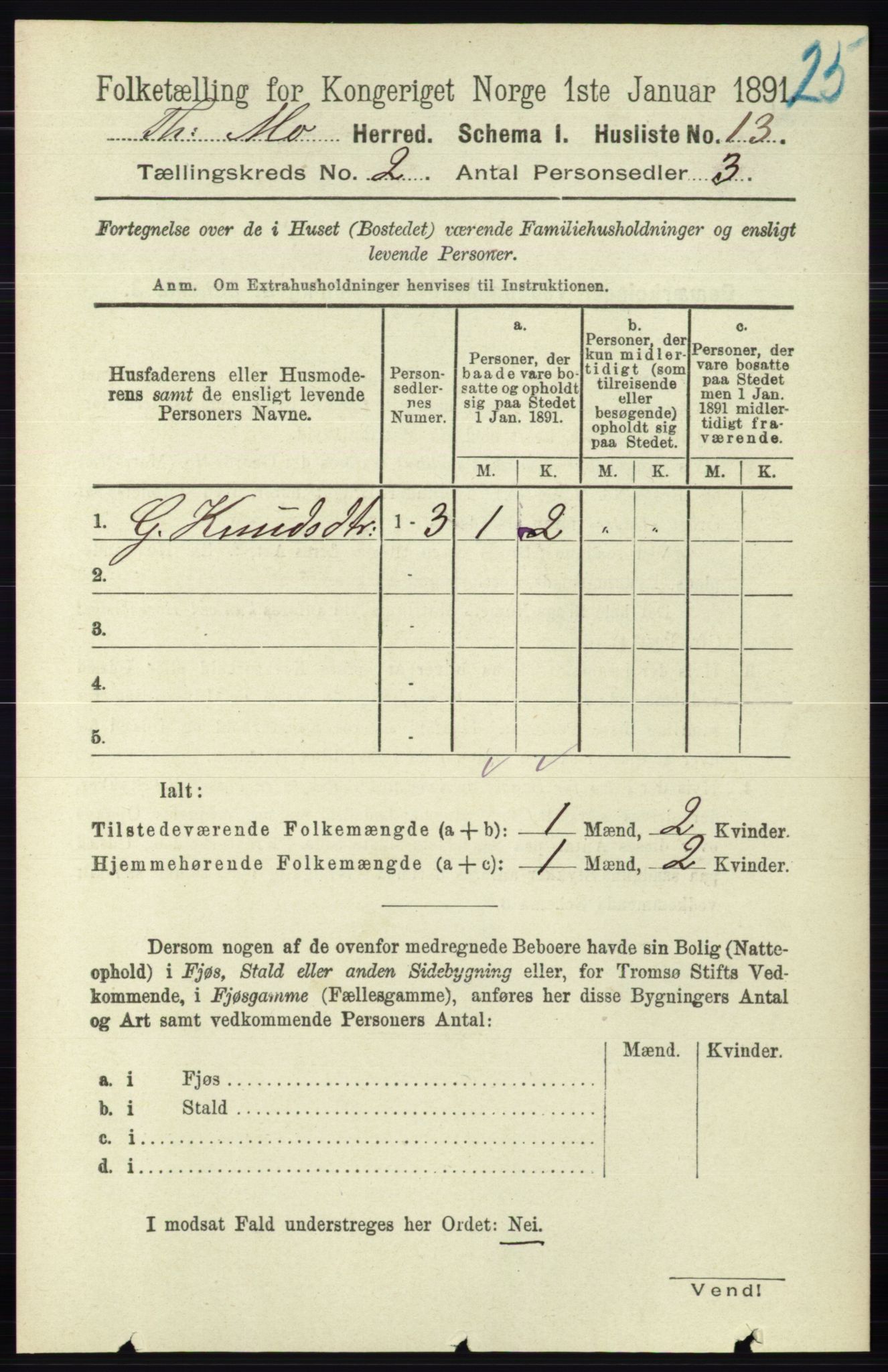 RA, Folketelling 1891 for 0832 Mo herred, 1891, s. 518