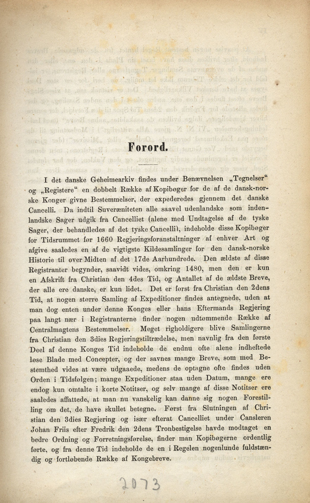 Publikasjoner utgitt av Det Norske Historiske Kildeskriftfond, PUBL/-/-/-: Norske Rigs-Registranter, bind 1, 1523-1571, s. III