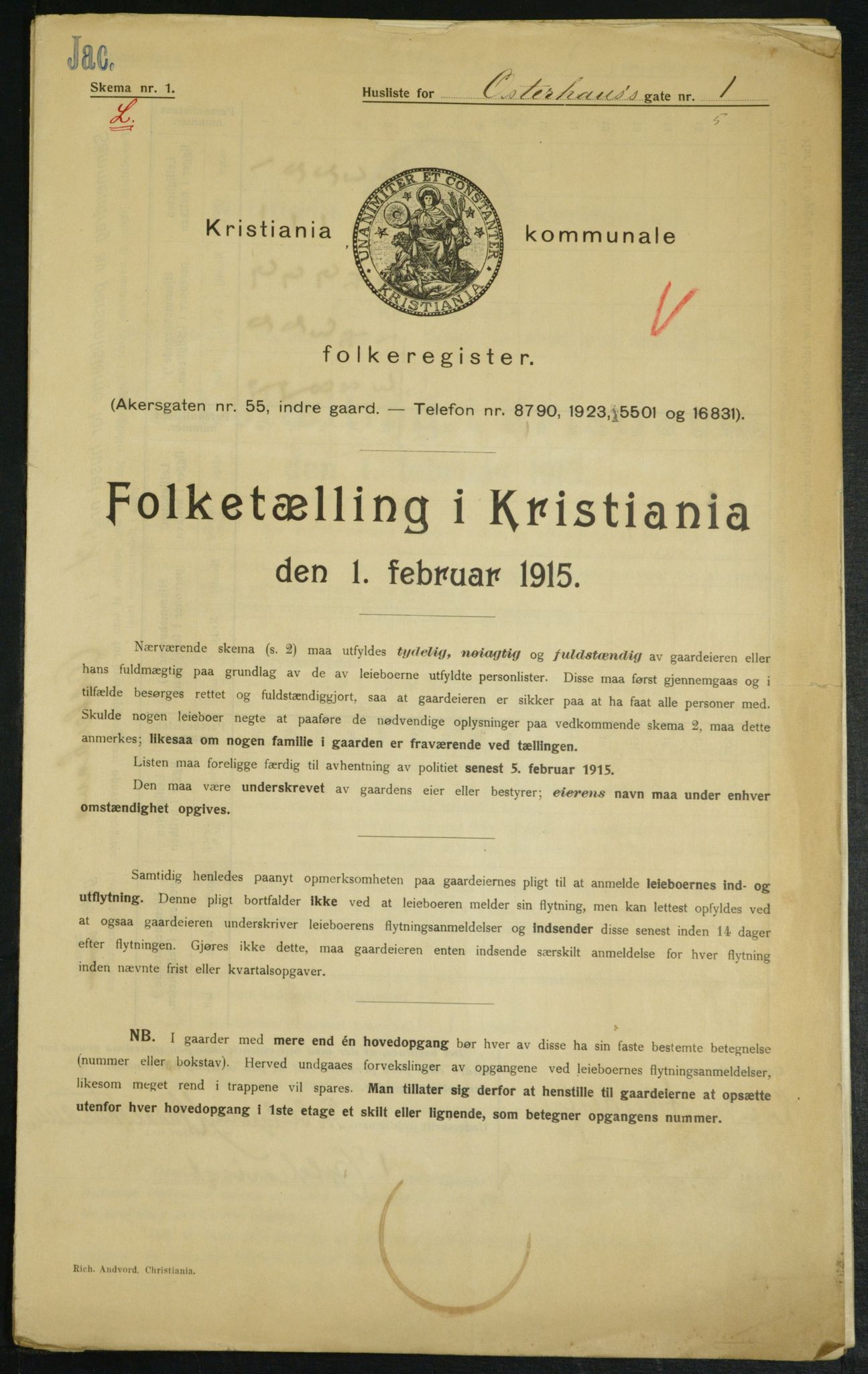 OBA, Kommunal folketelling 1.2.1915 for Kristiania, 1915, s. 76859