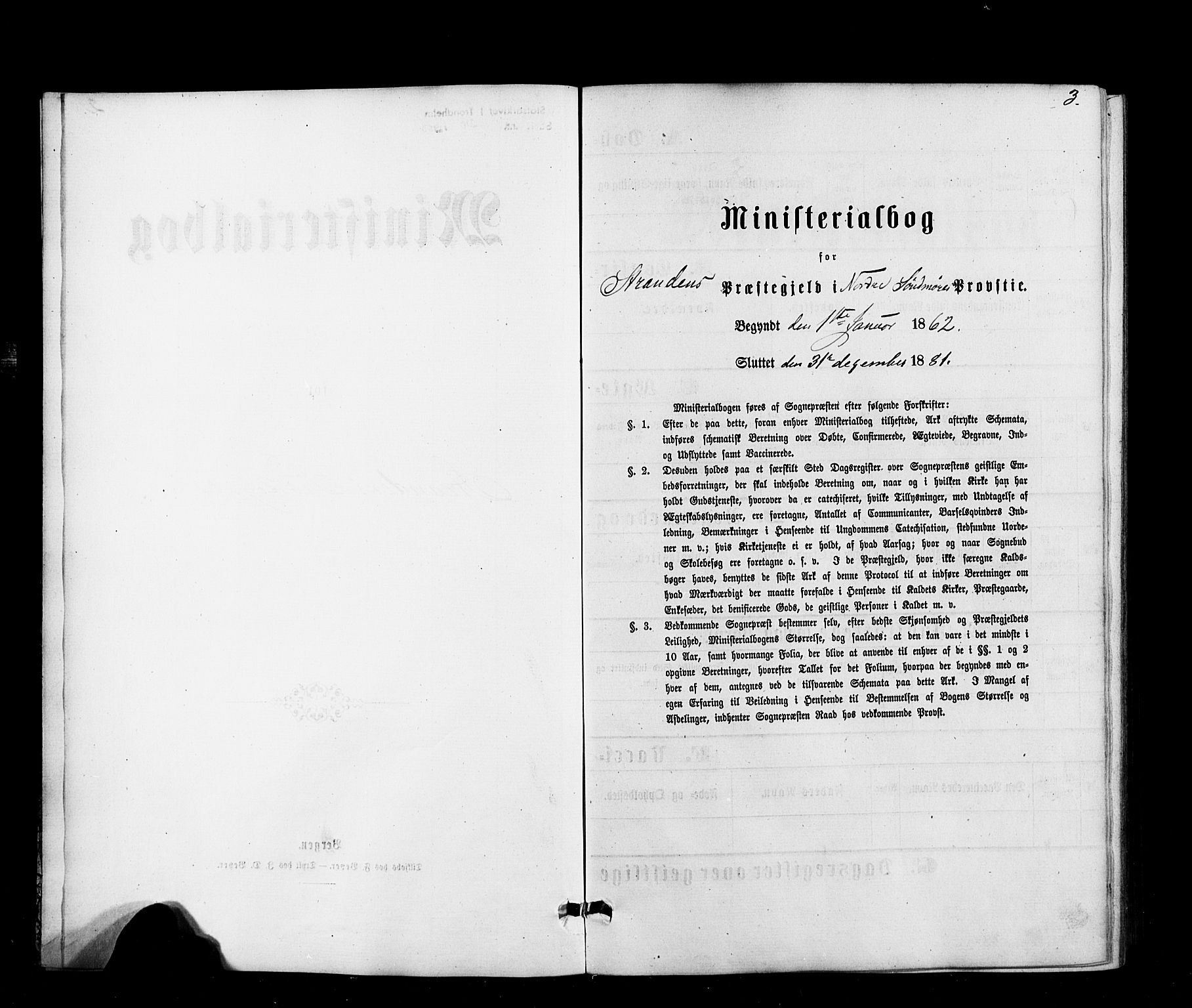 Ministerialprotokoller, klokkerbøker og fødselsregistre - Møre og Romsdal, SAT/A-1454/520/L0282: Ministerialbok nr. 520A11, 1862-1881, s. 3
