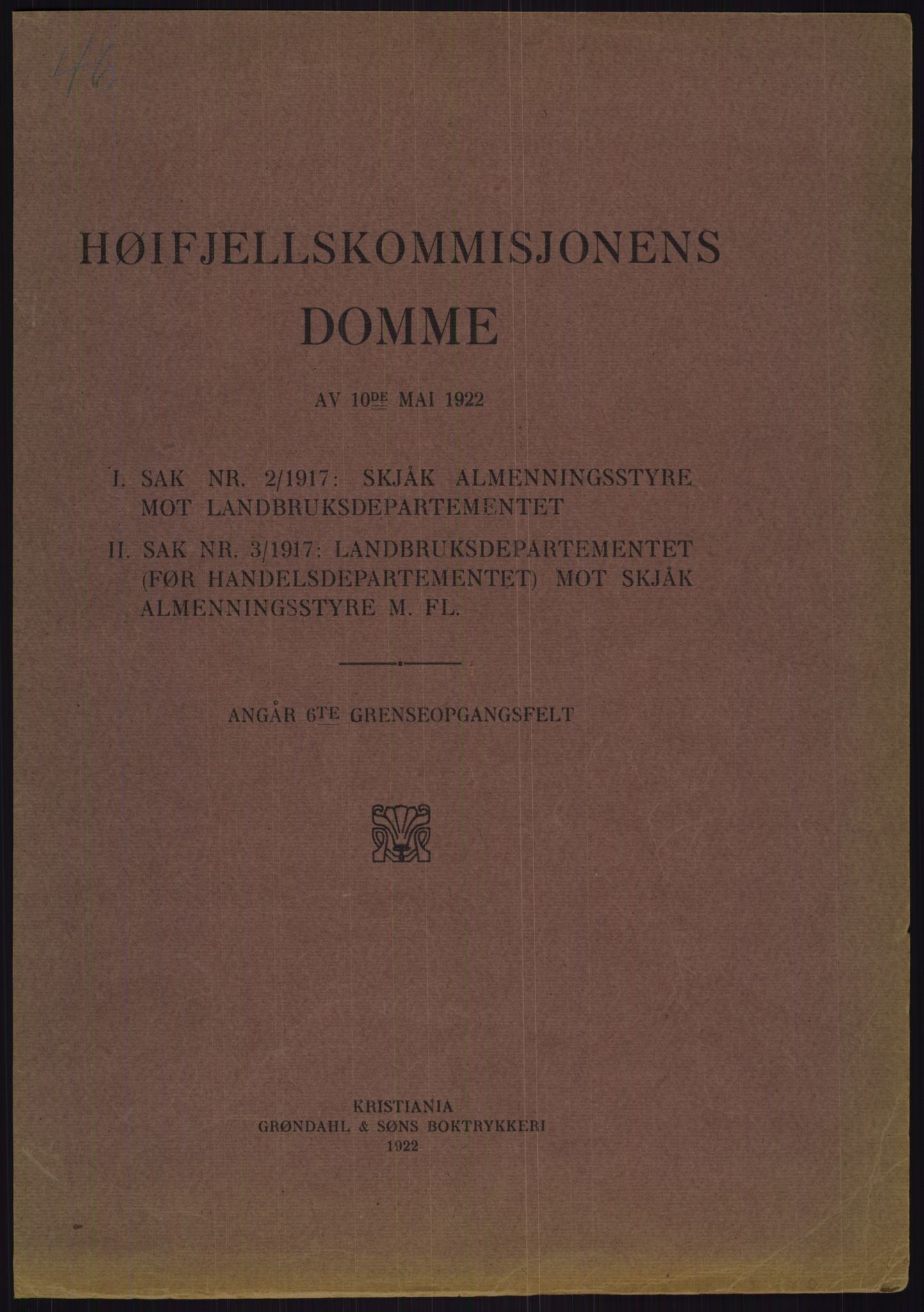 Høyfjellskommisjonen, AV/RA-S-1546/X/Xa/L0001: Nr. 1-33, 1909-1953, s. 2909