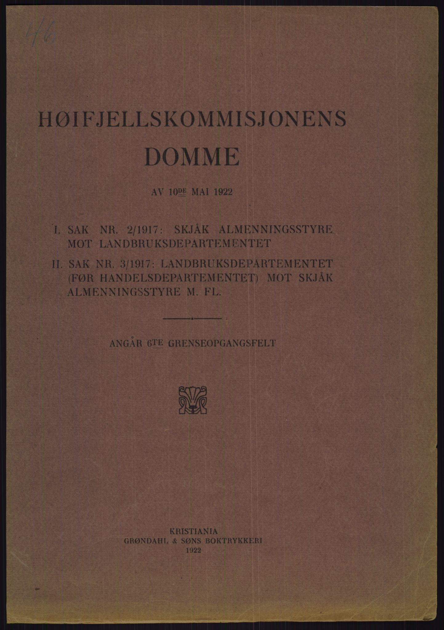 Høyfjellskommisjonen, RA/S-1546/X/Xa/L0001: Nr. 1-33, 1909-1953, s. 2909