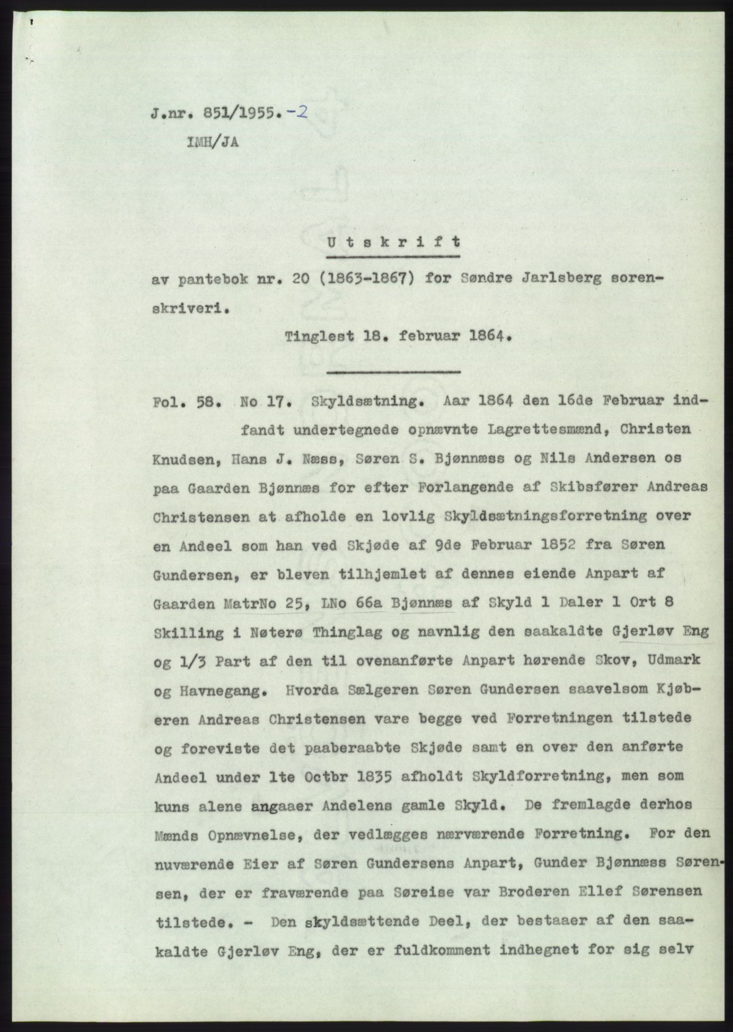 Statsarkivet i Kongsberg, SAKO/A-0001, 1955, s. 41