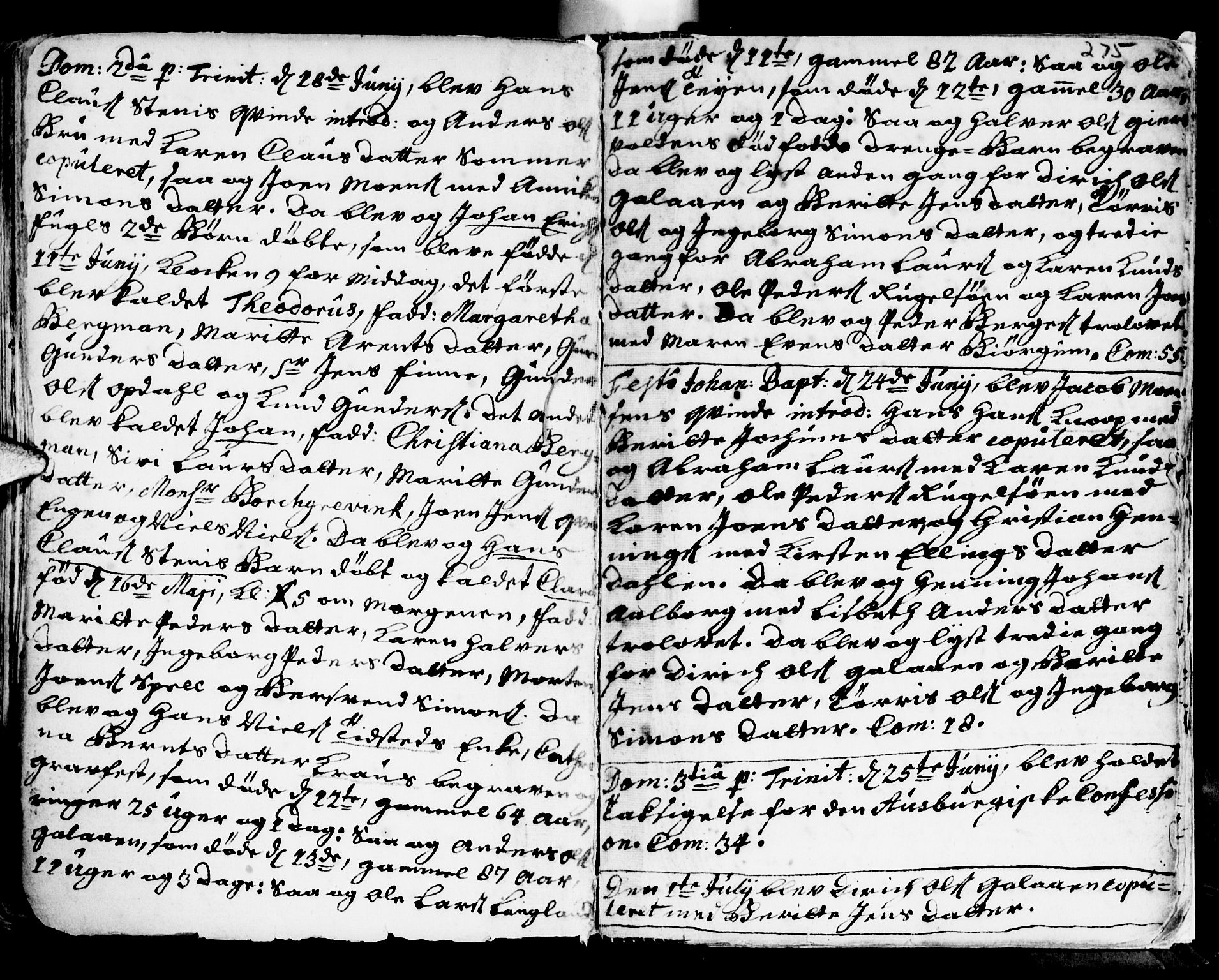 Ministerialprotokoller, klokkerbøker og fødselsregistre - Sør-Trøndelag, AV/SAT-A-1456/681/L0924: Ministerialbok nr. 681A02, 1720-1731, s. 274-275