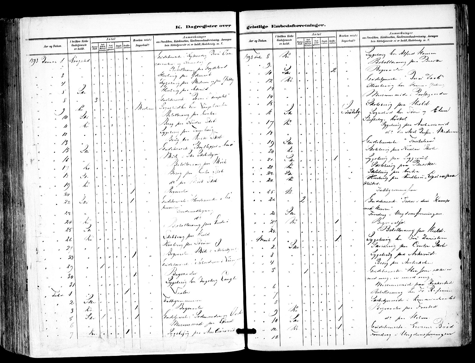 Kråkstad prestekontor Kirkebøker, AV/SAO-A-10125a/F/Fa/L0010: Ministerialbok nr. I 10, 1893-1931