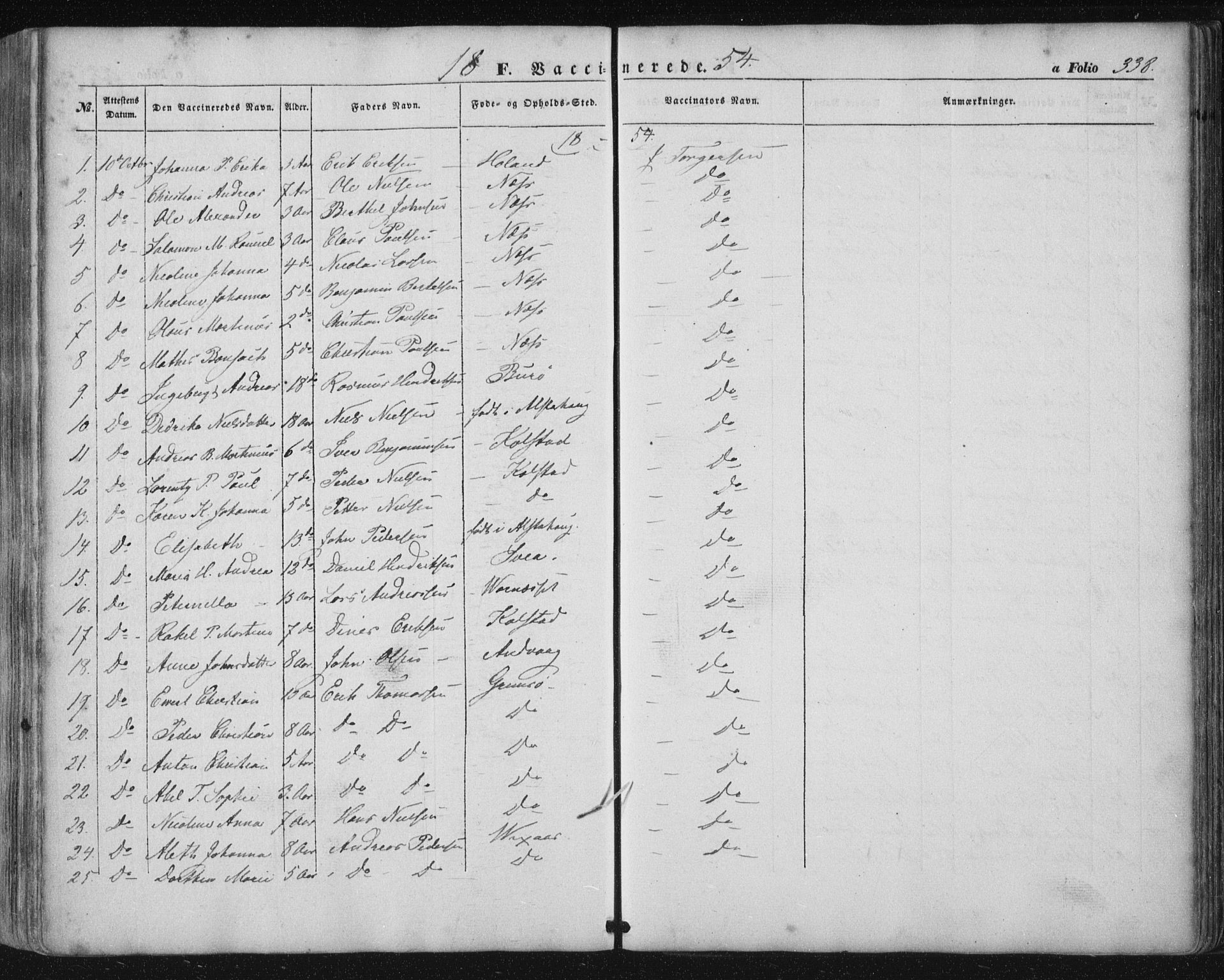 Ministerialprotokoller, klokkerbøker og fødselsregistre - Nordland, AV/SAT-A-1459/816/L0240: Ministerialbok nr. 816A06, 1846-1870, s. 338