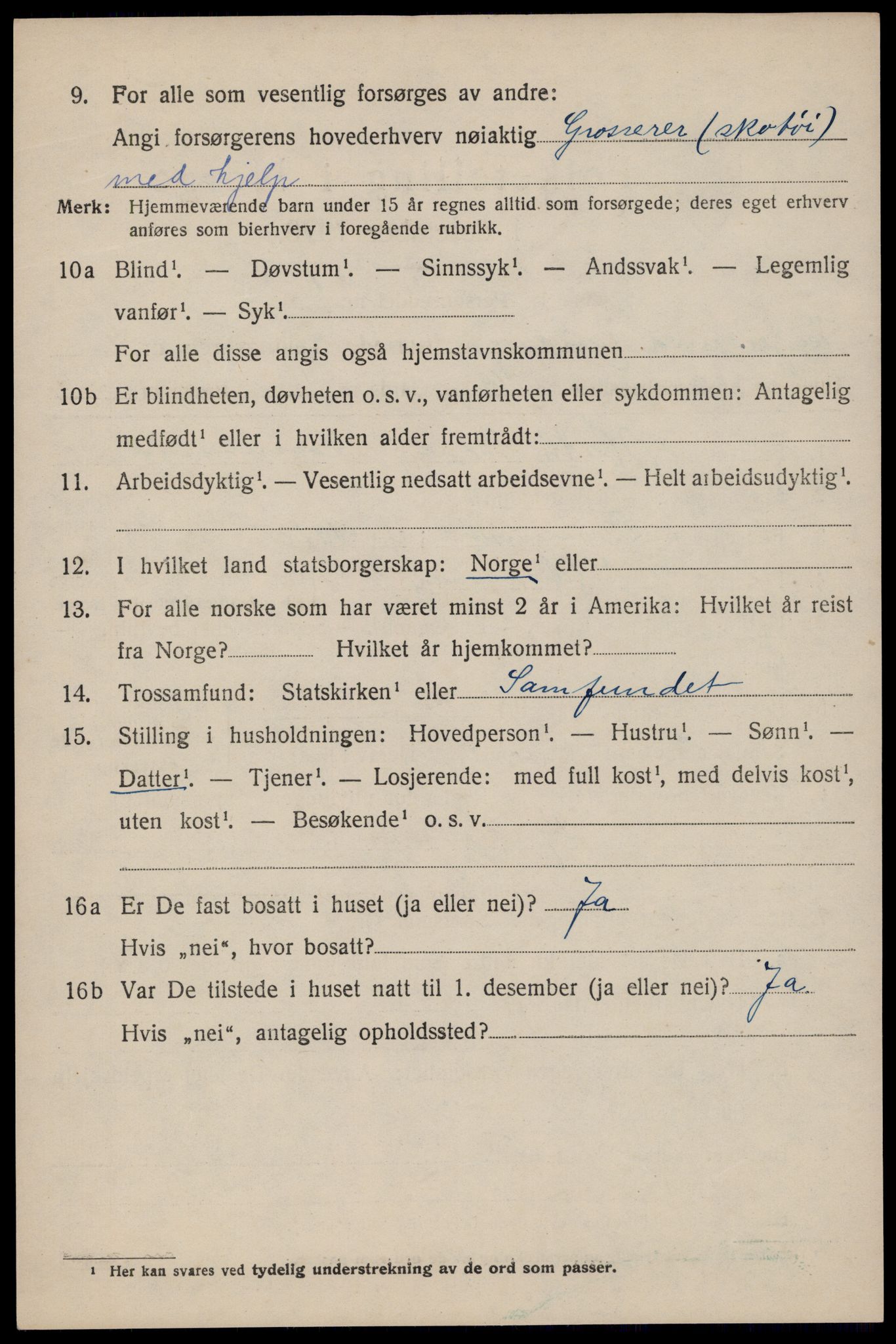 SAST, Folketelling 1920 for 1116 Eigersund herred, 1920, s. 2928