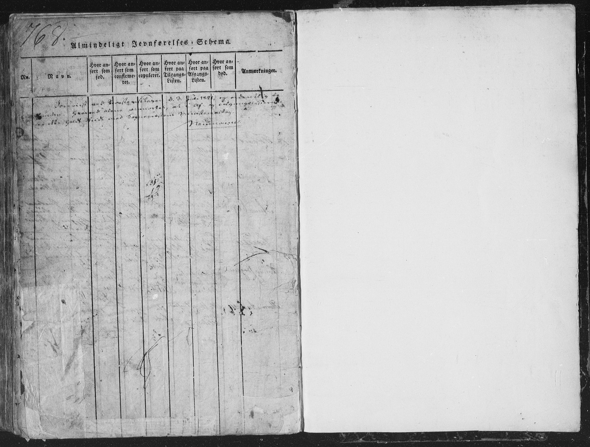 Røyken kirkebøker, SAKO/A-241/G/Ga/L0003: Klokkerbok nr. 3, 1814-1856, s. 768-769
