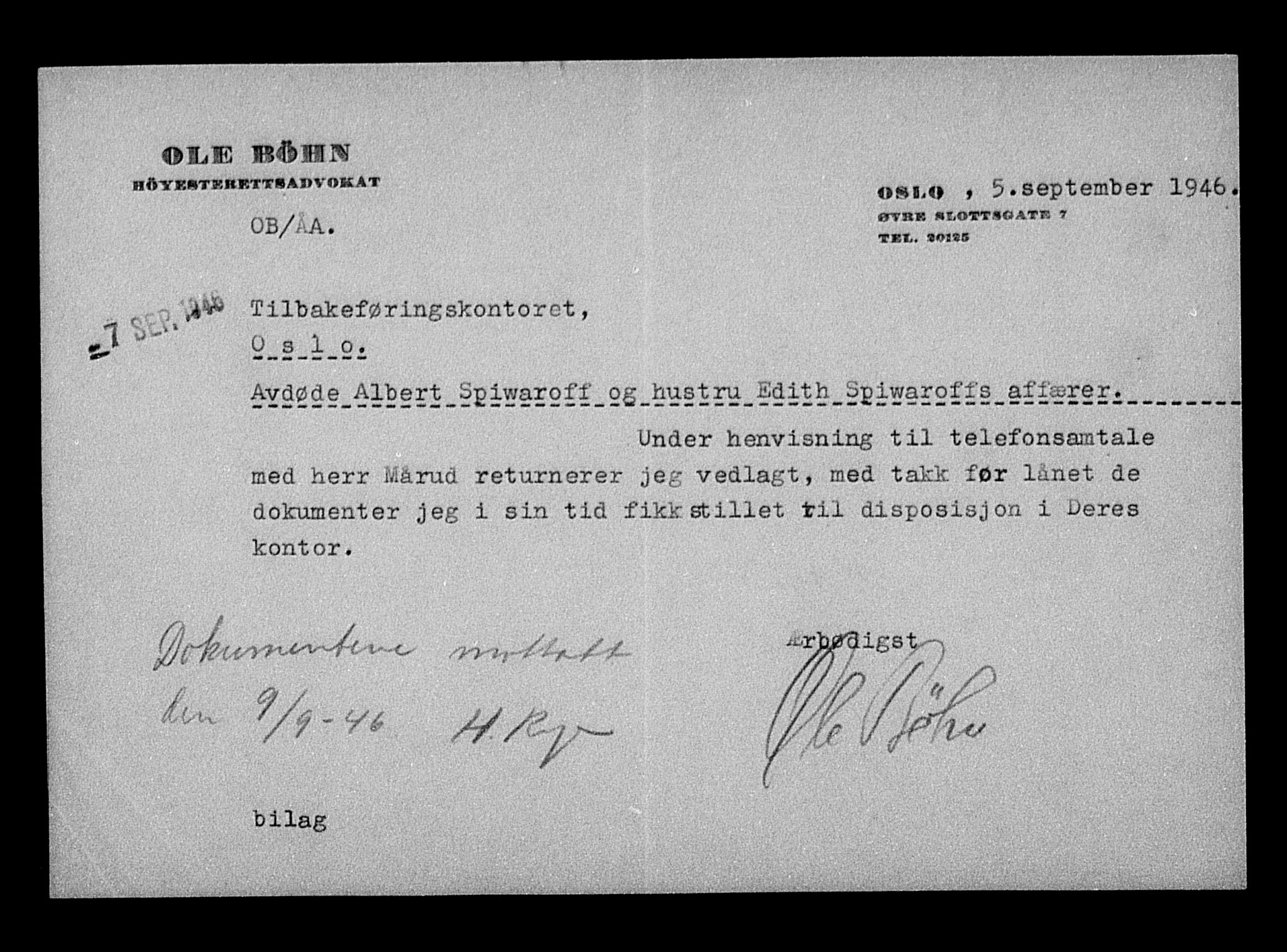 Justisdepartementet, Tilbakeføringskontoret for inndratte formuer, RA/S-1564/H/Hc/Hcc/L0982: --, 1945-1947, s. 183