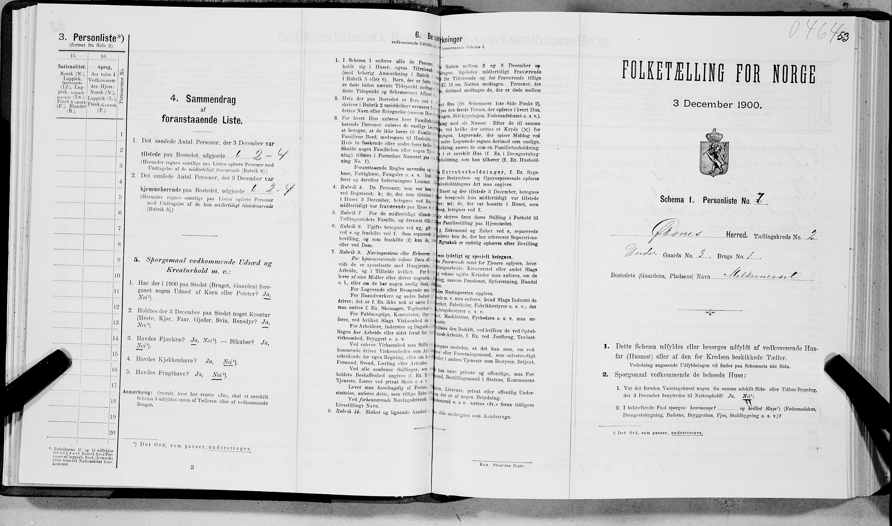 SAT, Folketelling 1900 for 1868 Øksnes herred, 1900, s. 75