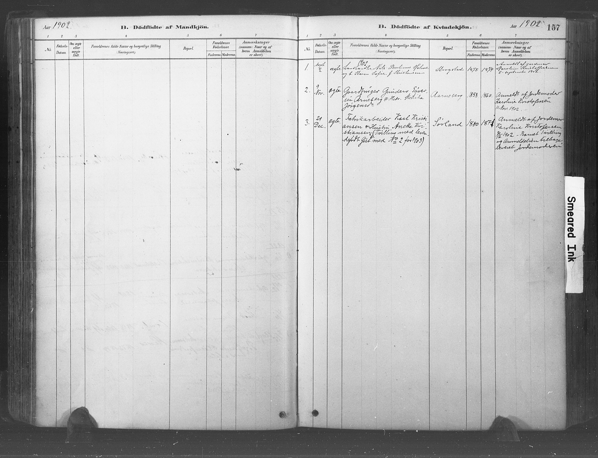 Råde prestekontor kirkebøker, AV/SAO-A-2009/F/Fa/L0007: Ministerialbok nr. 7, 1878-1902, s. 157