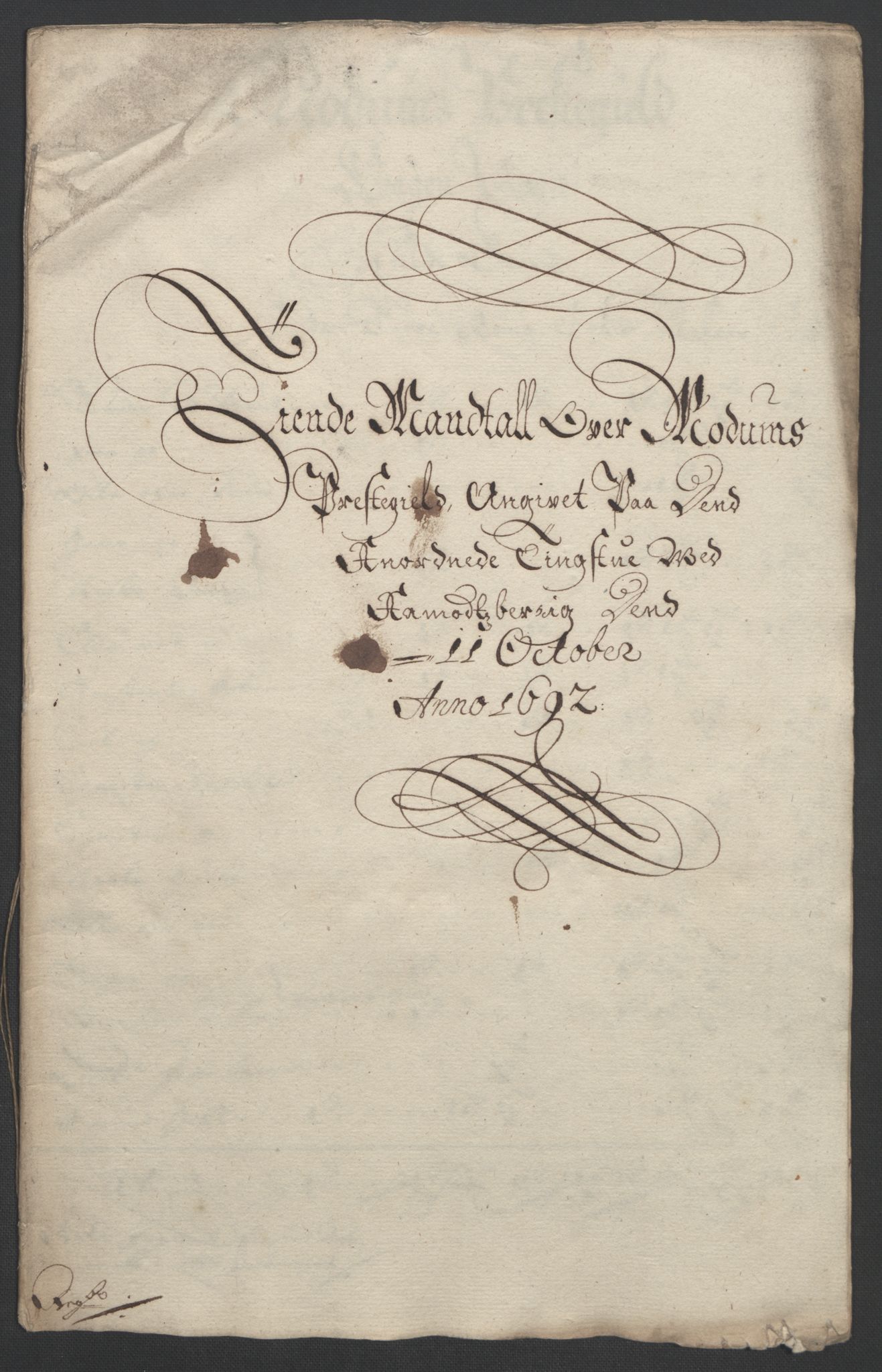 Rentekammeret inntil 1814, Reviderte regnskaper, Fogderegnskap, AV/RA-EA-4092/R25/L1681: Fogderegnskap Buskerud, 1691-1692, s. 316