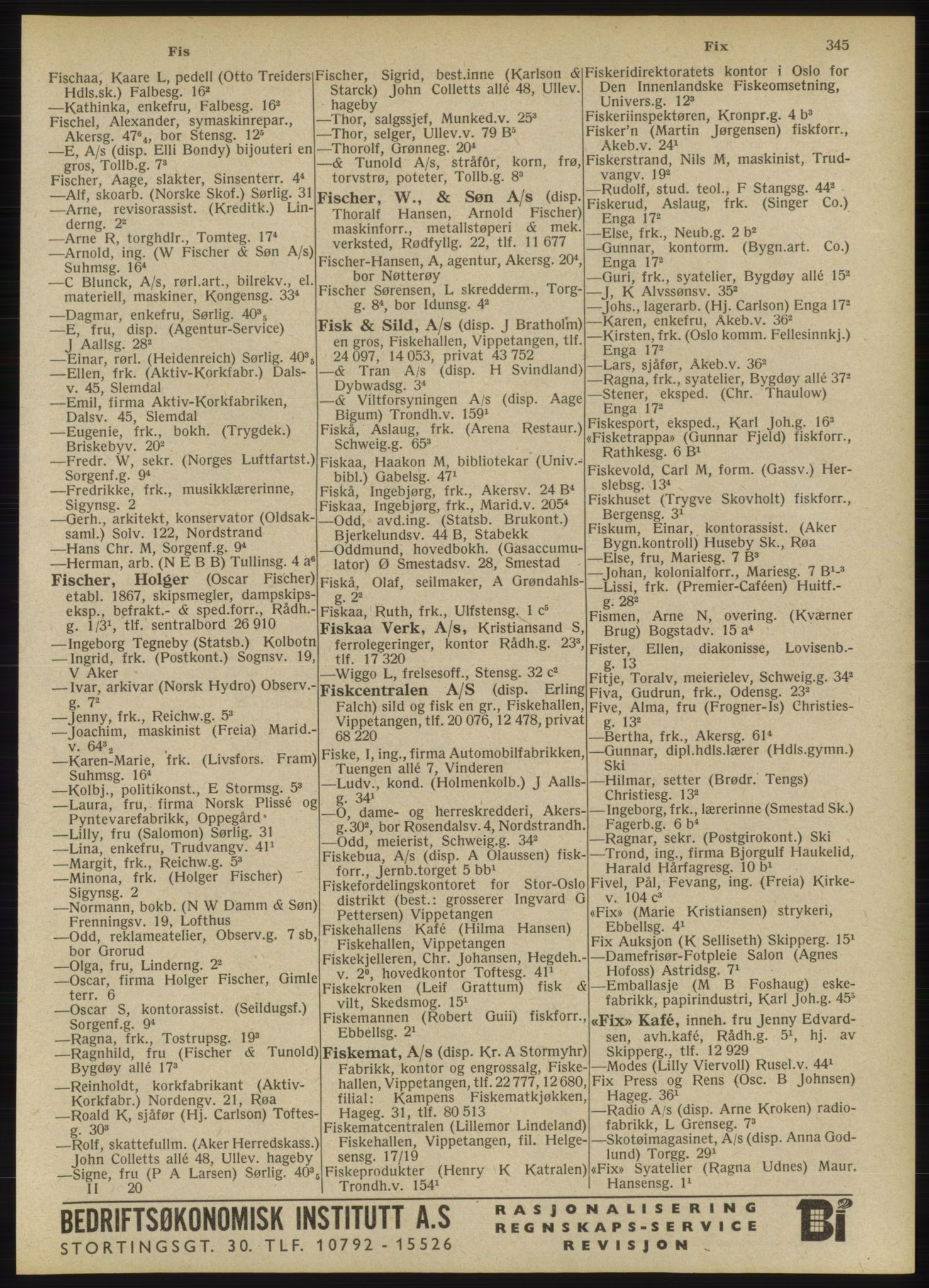 Kristiania/Oslo adressebok, PUBL/-, 1946, s. 345