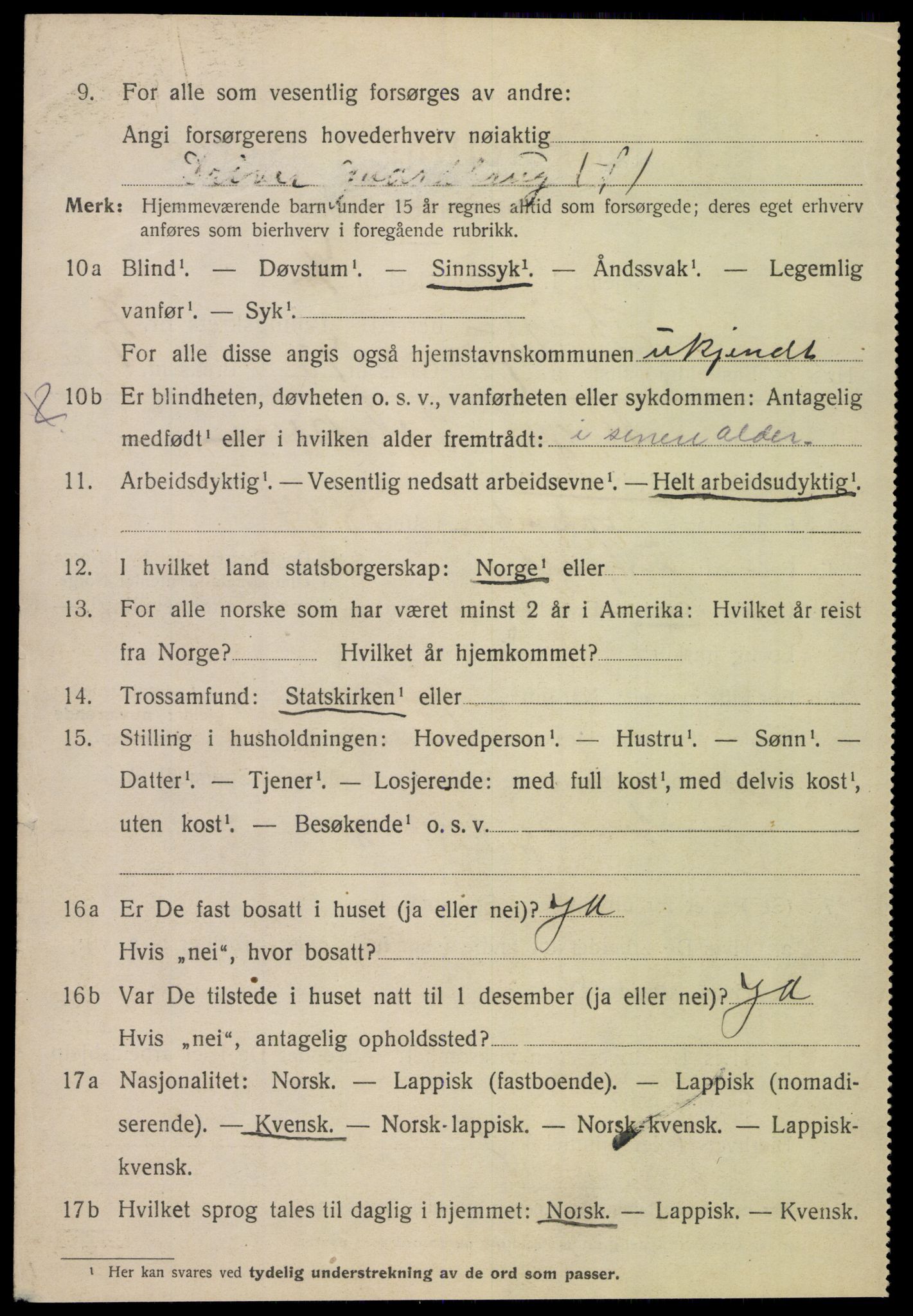 SAT, Folketelling 1920 for 1848 Steigen herred, 1920, s. 2793