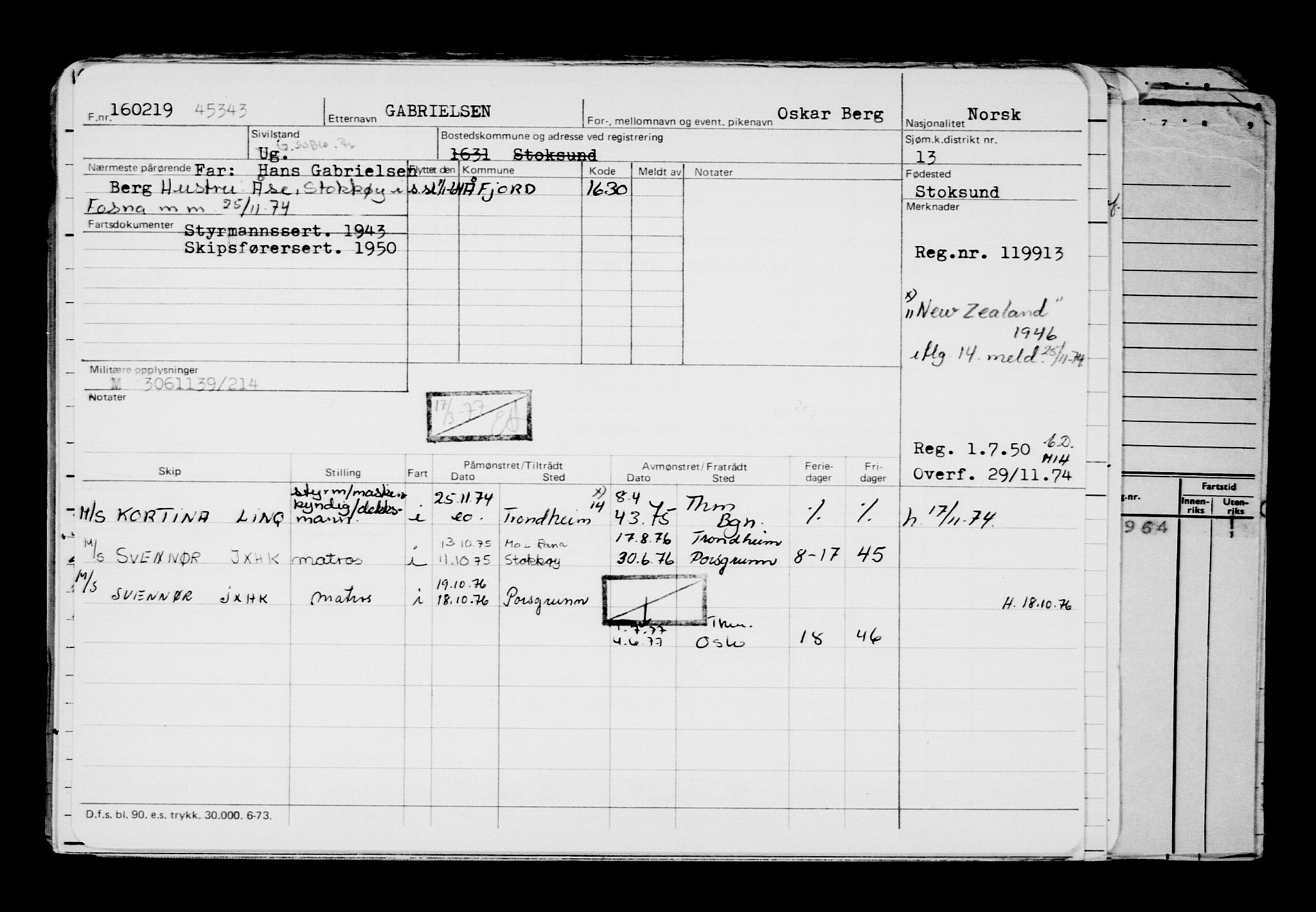 Direktoratet for sjømenn, AV/RA-S-3545/G/Gb/L0166: Hovedkort, 1919, s. 325