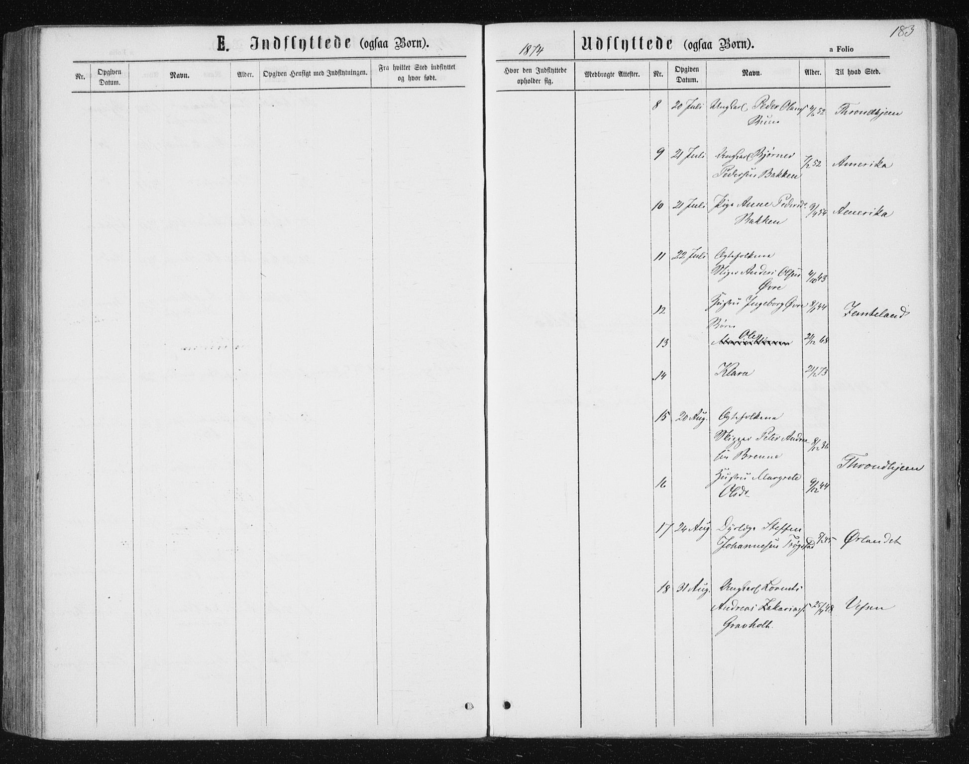 Ministerialprotokoller, klokkerbøker og fødselsregistre - Nord-Trøndelag, AV/SAT-A-1458/722/L0219: Ministerialbok nr. 722A06, 1868-1880, s. 183