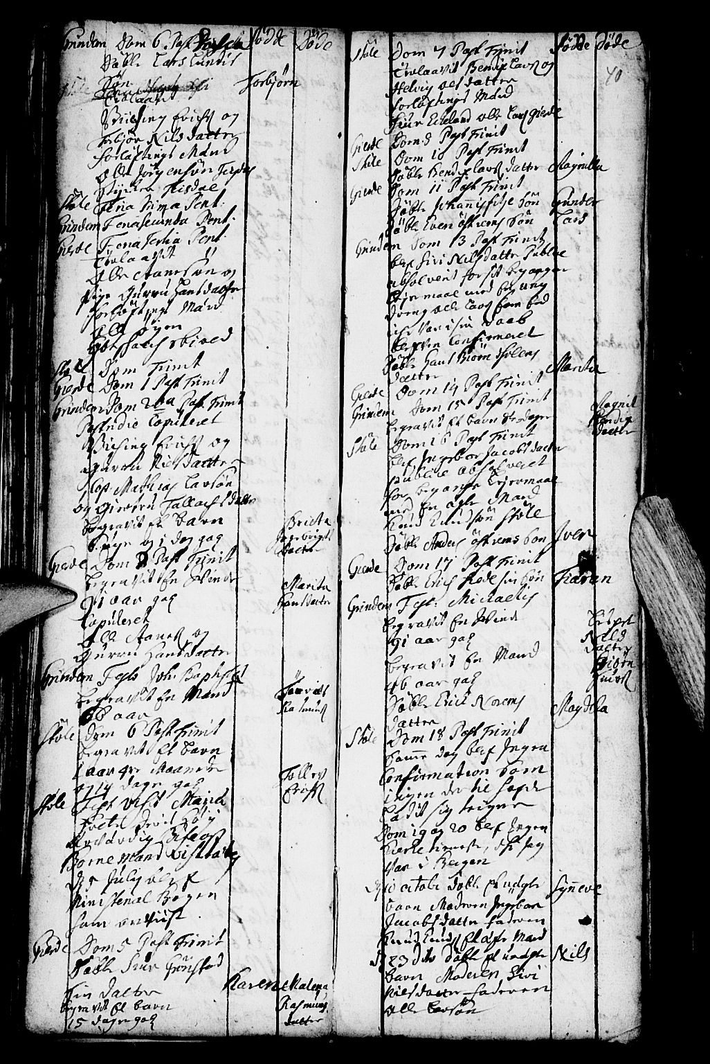 Etne sokneprestembete, SAB/A-75001/H/Haa: Ministerialbok nr. A 2, 1725-1755, s. 40