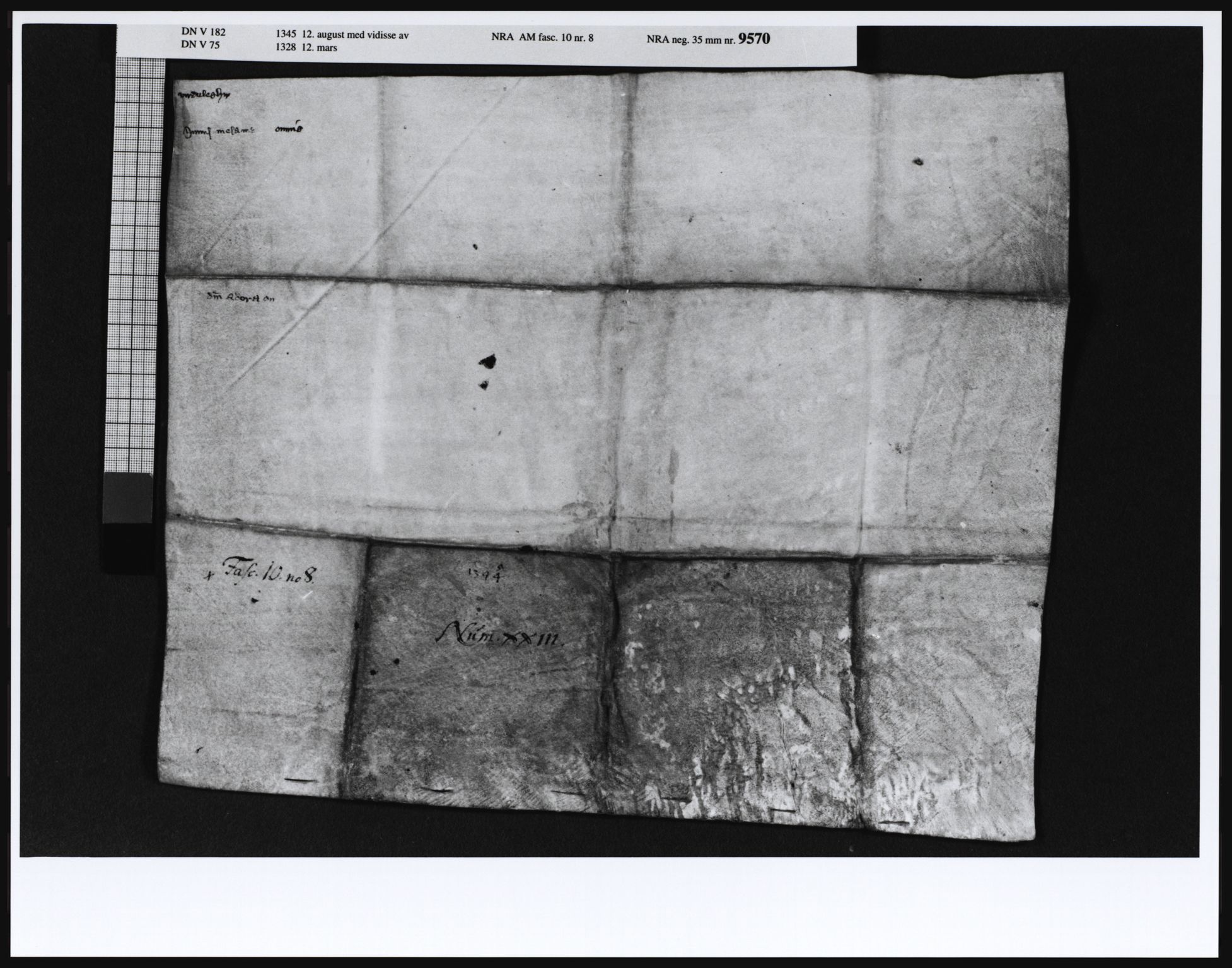 Riksarkivets diplomsamling, AV/RA-EA-5965/F05/L0032: NRA AM fasc. 10 nr. 3-9, 1342-1345, s. 42
