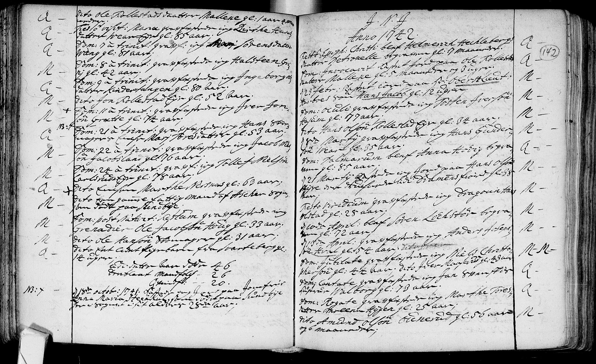 Røyken kirkebøker, SAKO/A-241/F/Fa/L0002: Ministerialbok nr. 2, 1731-1782, s. 142