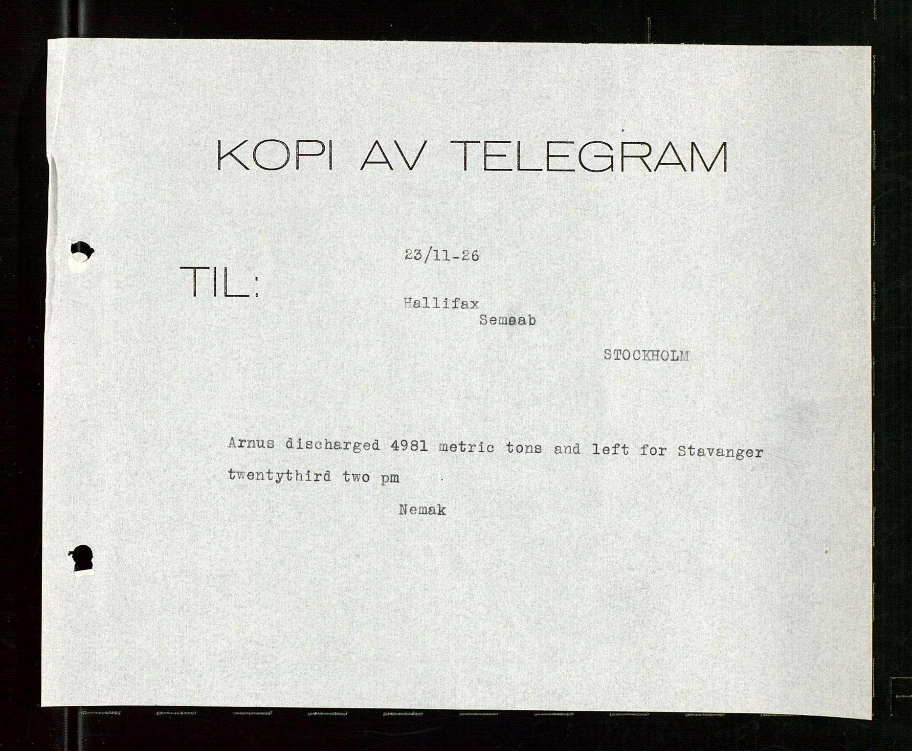 Pa 1521 - A/S Norske Shell, AV/SAST-A-101915/E/Ea/Eaa/L0024: Sjefskorrespondanse, 1926, s. 408