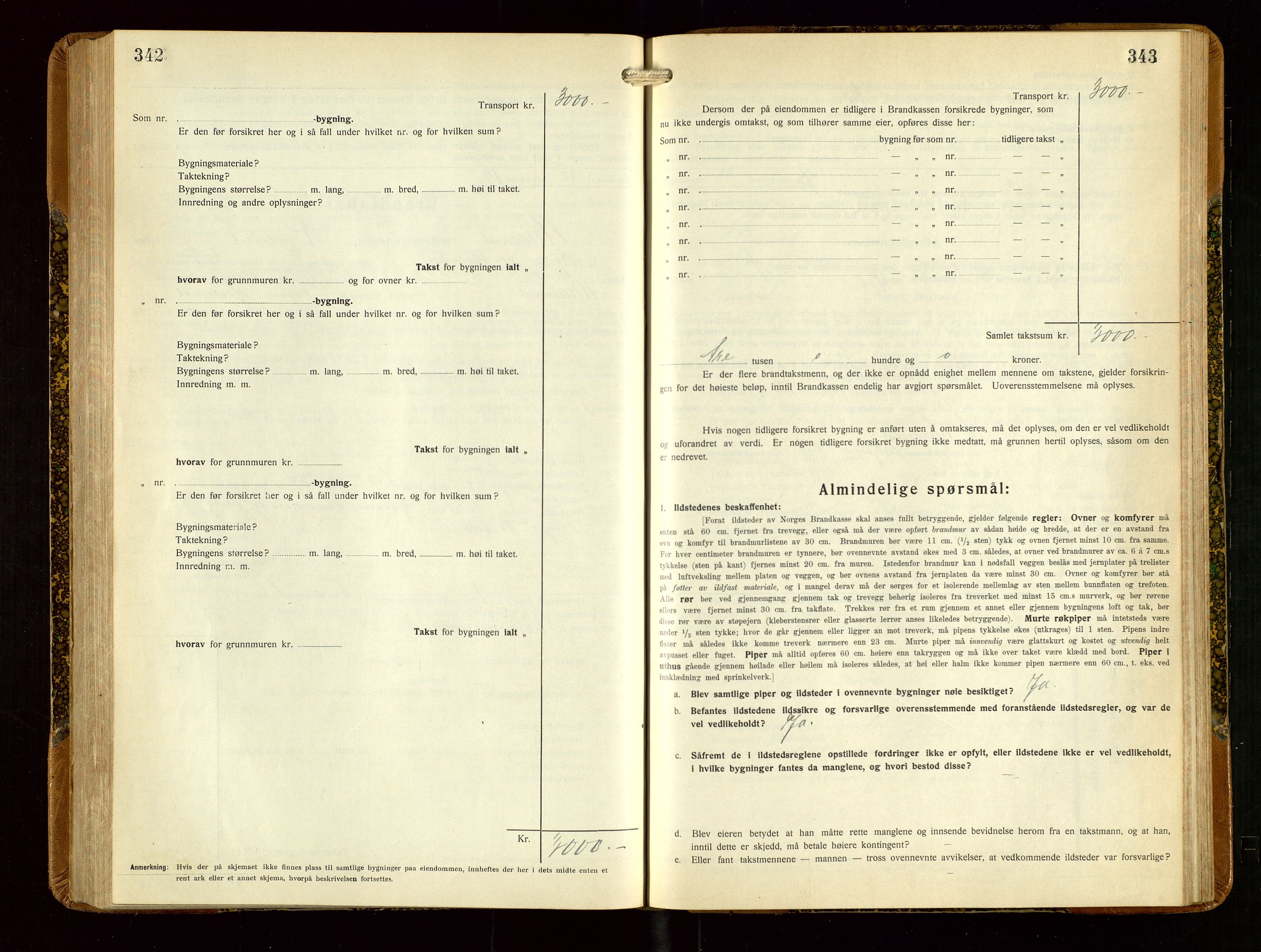 Helleland lensmannskontor, SAST/A-100209/Gob/L0003: "Brandtakstprotokoll", 1930-1939, s. 342-343