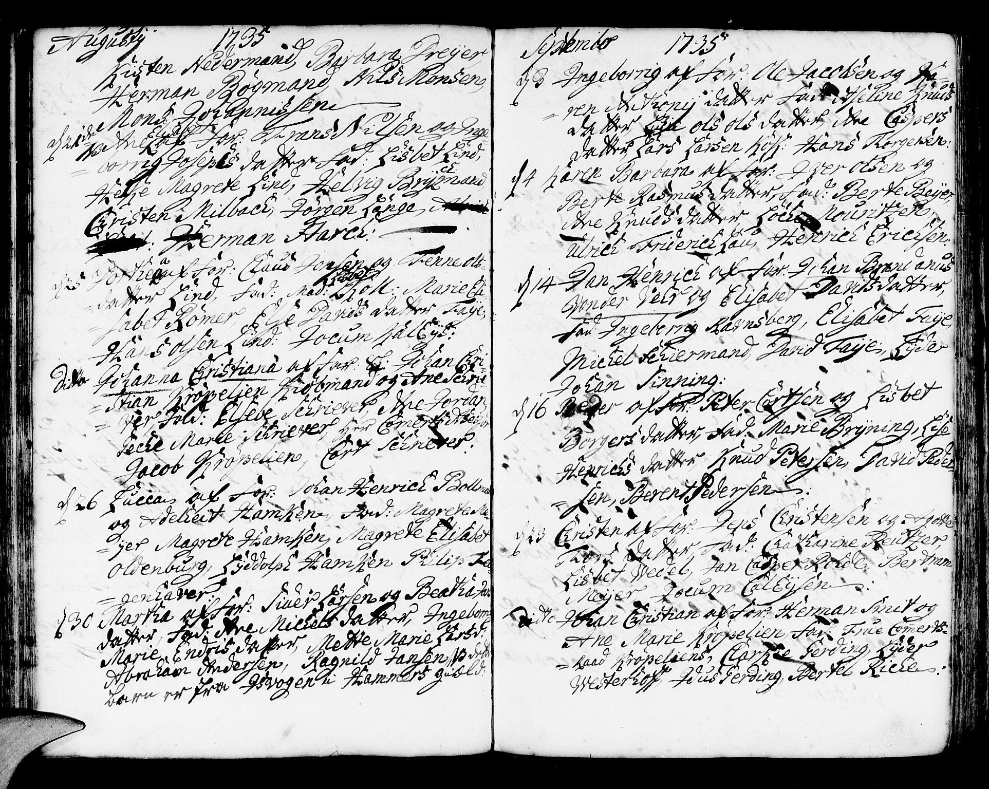 Korskirken sokneprestembete, SAB/A-76101/H/Haa/L0004: Ministerialbok nr. A 4, 1720-1750, s. 157