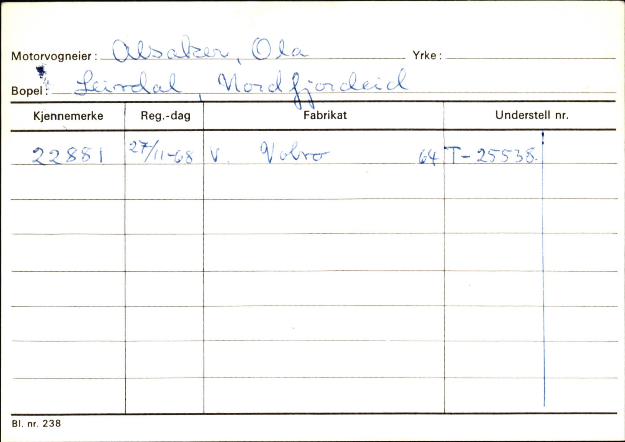 Statens vegvesen, Sogn og Fjordane vegkontor, AV/SAB-A-5301/4/F/L0129: Eigarregistrer Eid A-S, 1945-1975, s. 35