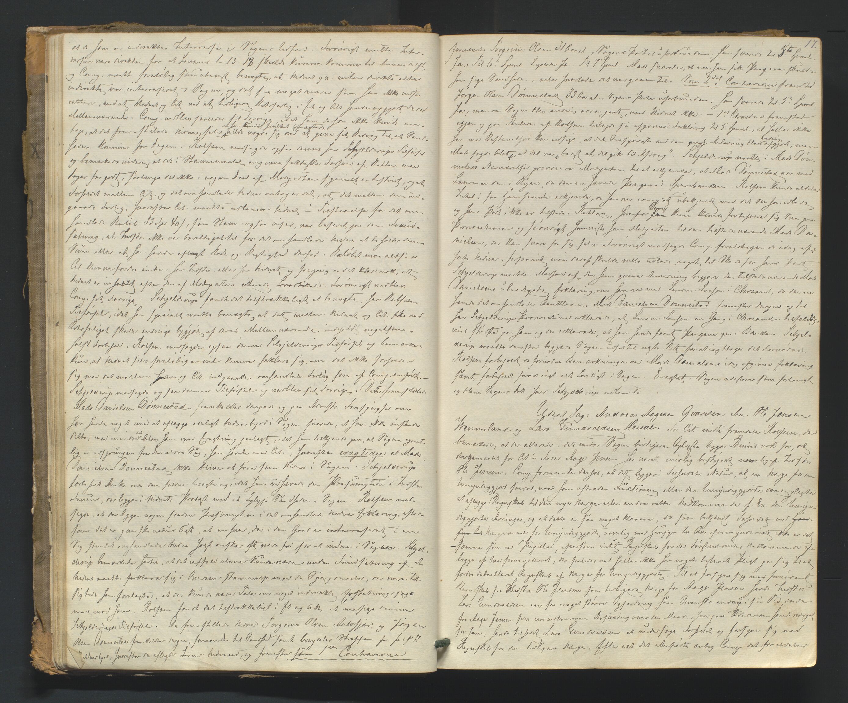 Torridal sorenskriveri, AV/SAK-1221-0012/F/Fa/L0001: Tingbok nr. 1, 1855-1864, s. 16b-17a