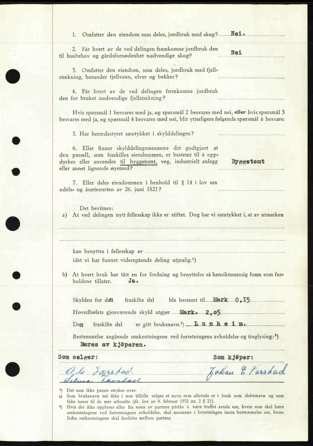 Nordre Sunnmøre sorenskriveri, AV/SAT-A-0006/1/2/2C/2Ca: Pantebok nr. A32, 1949-1949, Dagboknr: 2144/1949