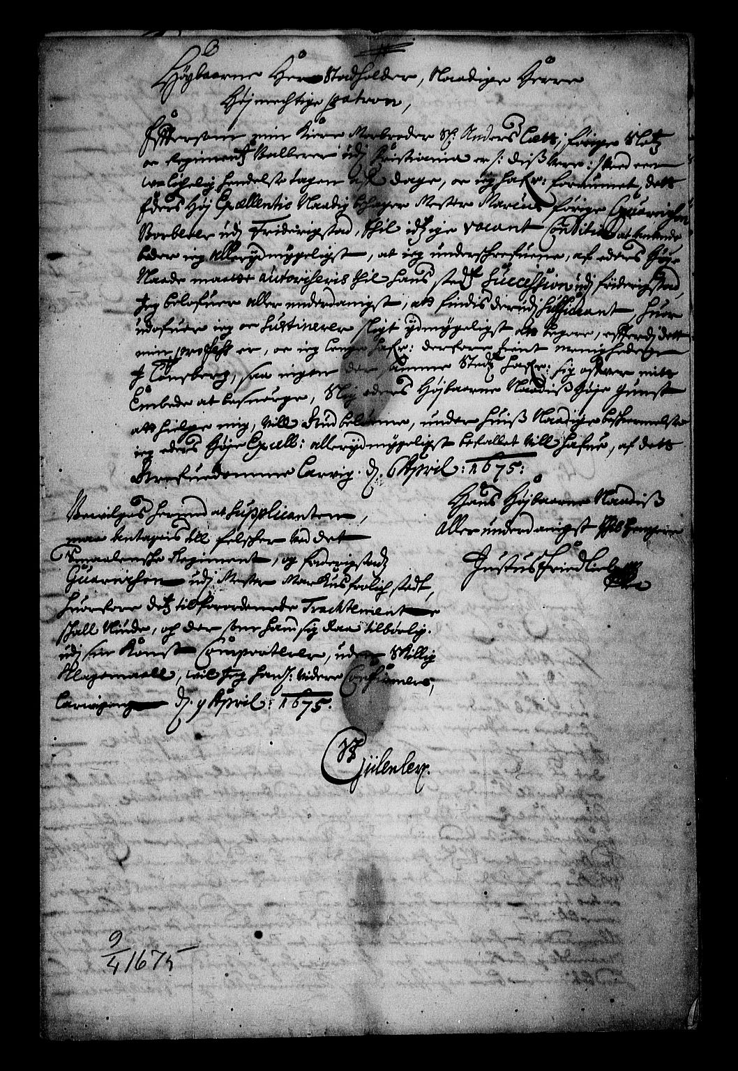 Stattholderembetet 1572-1771, RA/EA-2870/Af/L0001: Avskrifter av vedlegg til originale supplikker, nummerert i samsvar med supplikkbøkene, 1683-1687, s. 181