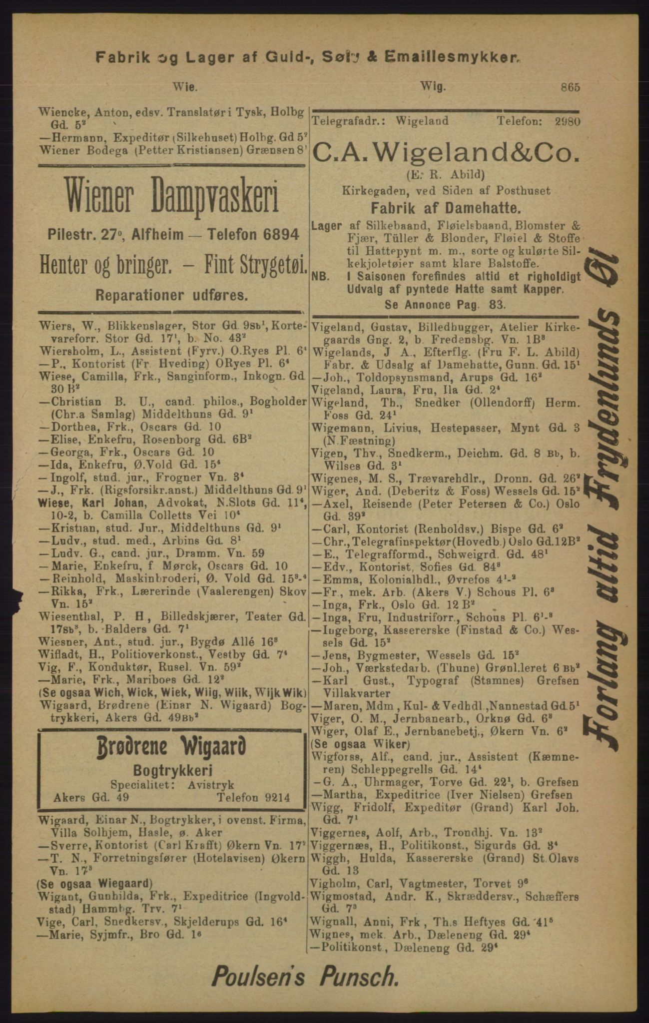 Kristiania/Oslo adressebok, PUBL/-, 1905, s. 865