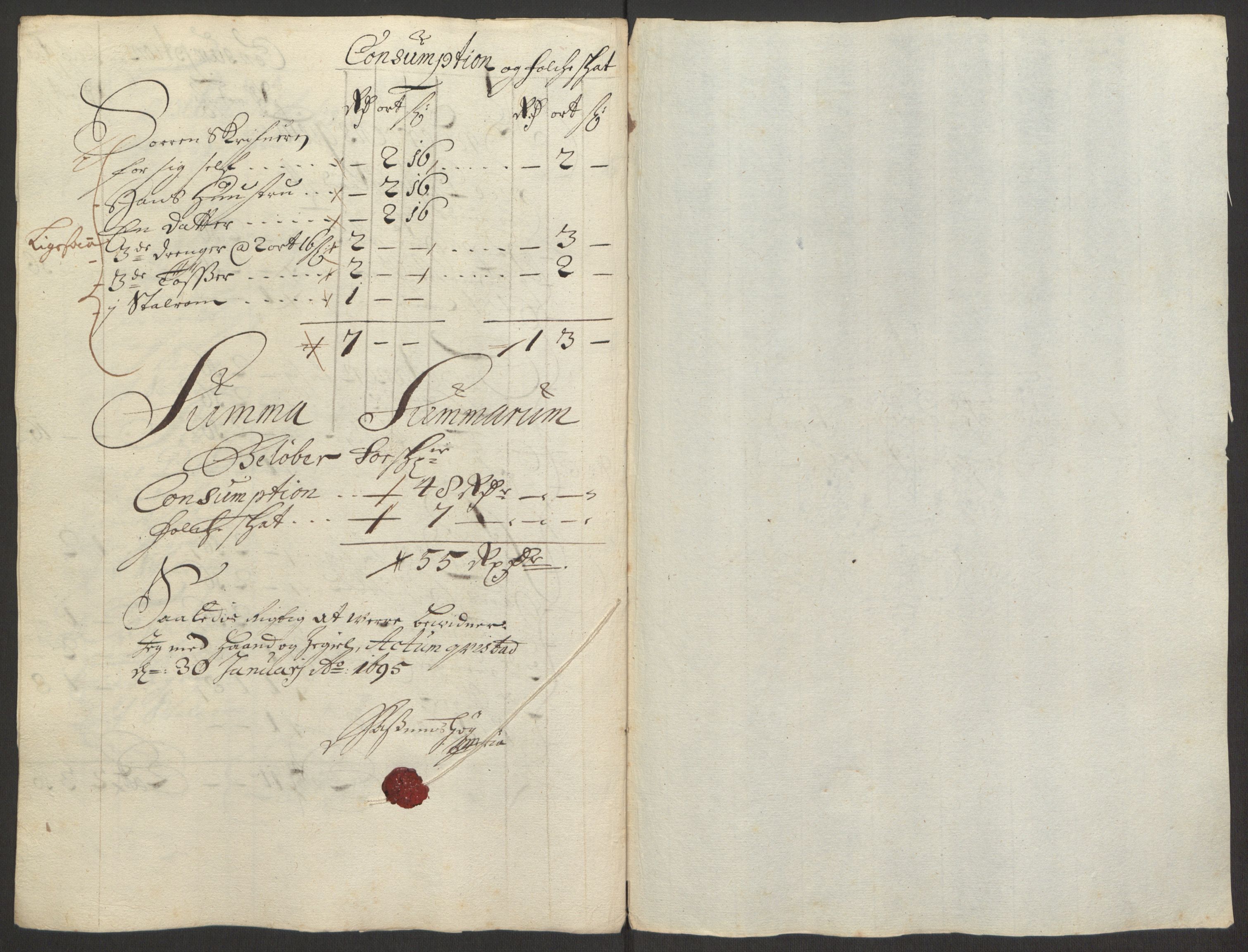 Rentekammeret inntil 1814, Reviderte regnskaper, Fogderegnskap, AV/RA-EA-4092/R63/L4308: Fogderegnskap Inderøy, 1692-1694, s. 550