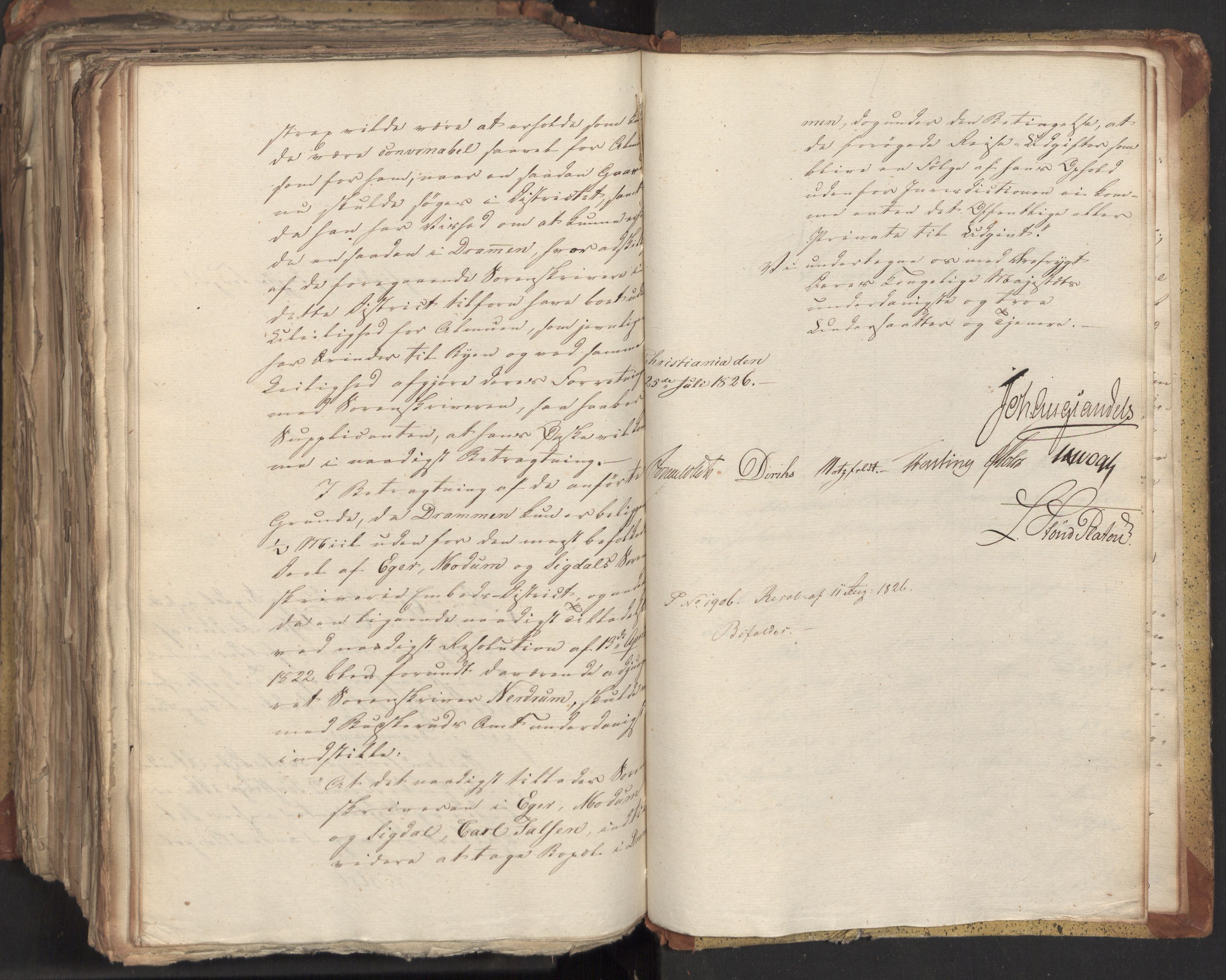 Statsrådsavdelingen i Stockholm, AV/RA-S-1003/D/Da/L0047: Regjeringsinnstillinger nr. 3501-3659, 1826, s. 489