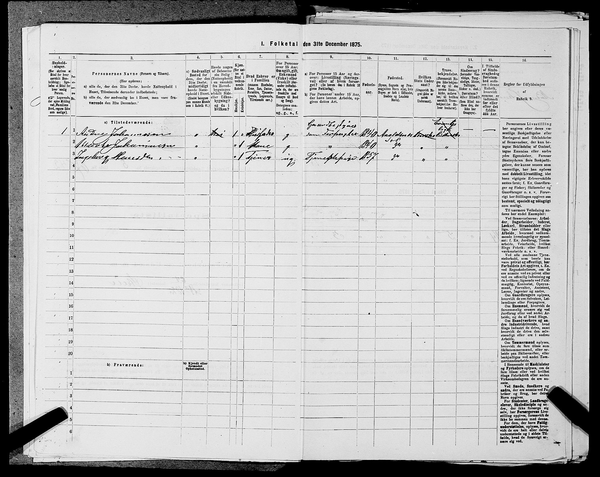 SAST, Folketelling 1875 for 1147L Avaldsnes prestegjeld, Avaldsnes sokn og Kopervik landsokn, 1875, s. 753