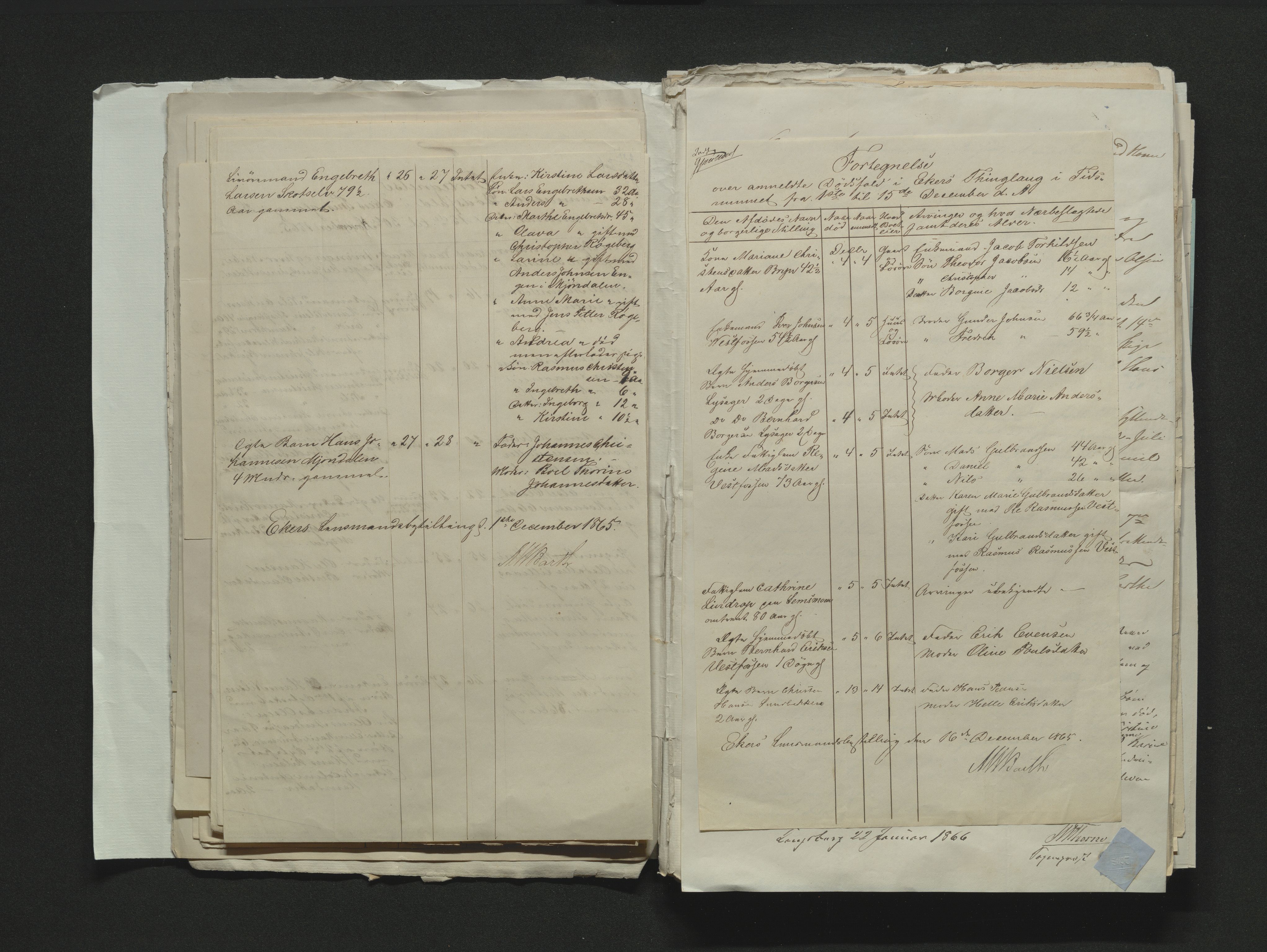 Eiker, Modum og Sigdal sorenskriveri, AV/SAKO-A-123/H/Ha/Hab/L0011: Dødsfallsmeldinger, 1862-1865, s. 560
