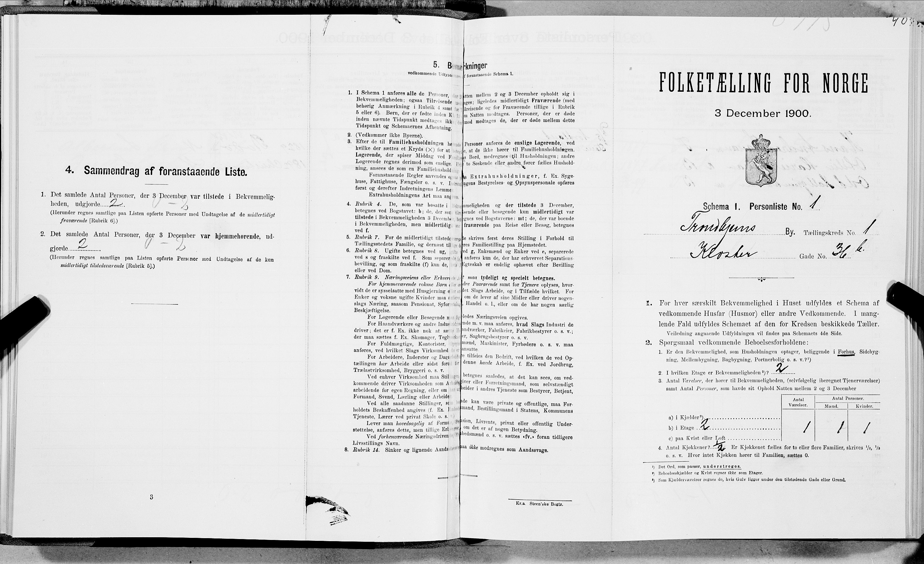SAT, Folketelling 1900 for 1601 Trondheim kjøpstad, 1900, s. 211