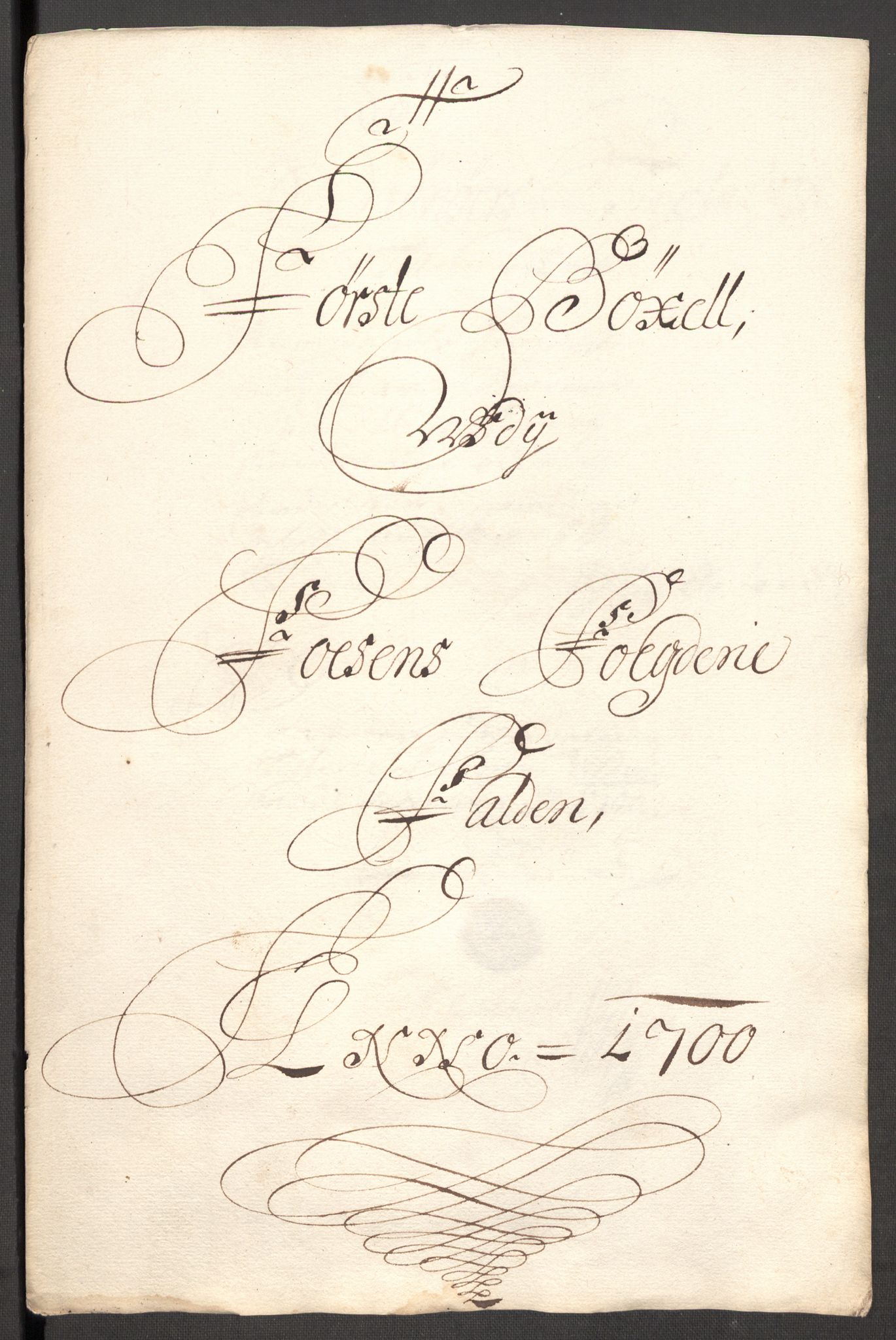 Rentekammeret inntil 1814, Reviderte regnskaper, Fogderegnskap, RA/EA-4092/R57/L3854: Fogderegnskap Fosen, 1700-1701, s. 47