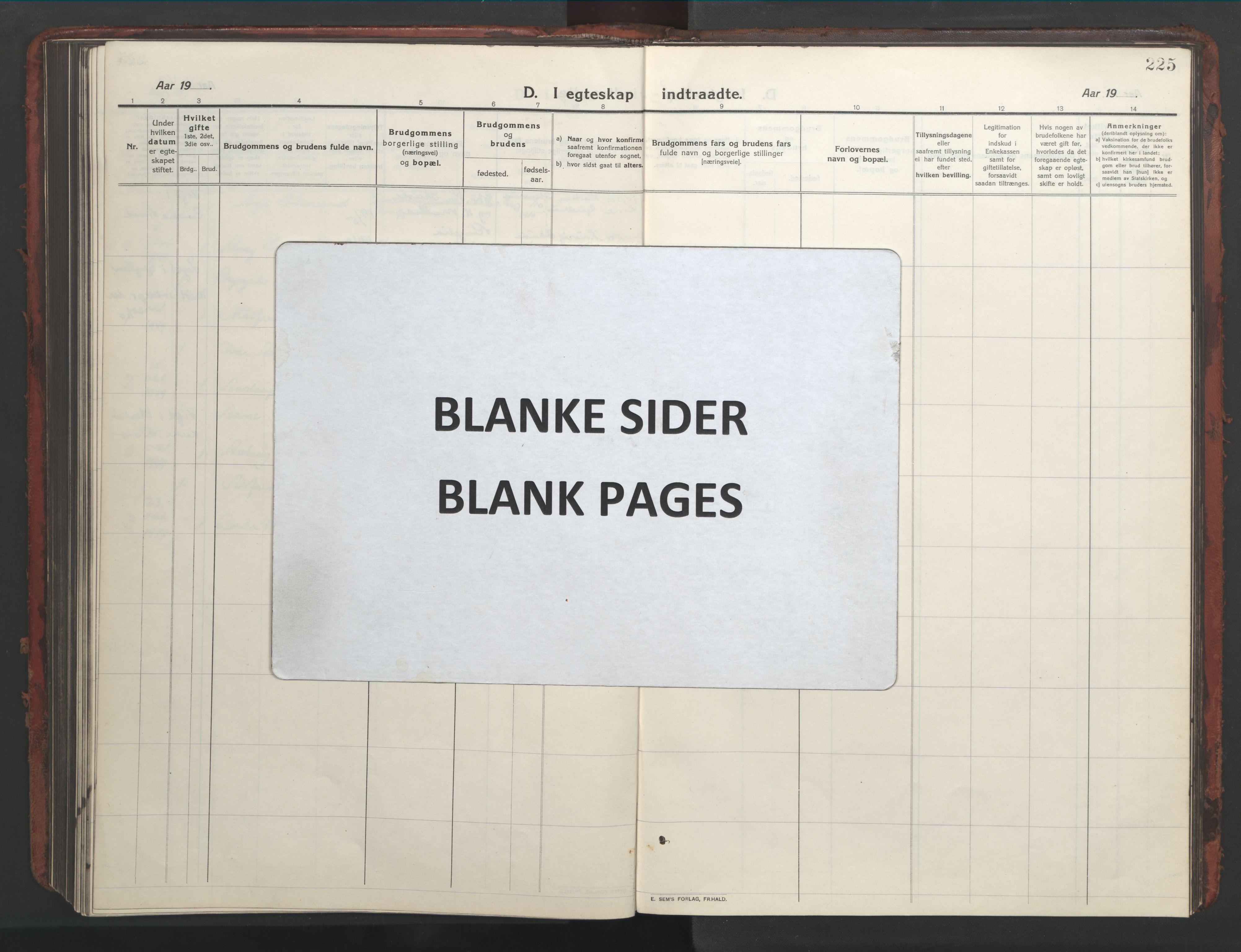 Ministerialprotokoller, klokkerbøker og fødselsregistre - Møre og Romsdal, AV/SAT-A-1454/543/L0565: Klokkerbok nr. 543C03, 1916-1955, s. 225