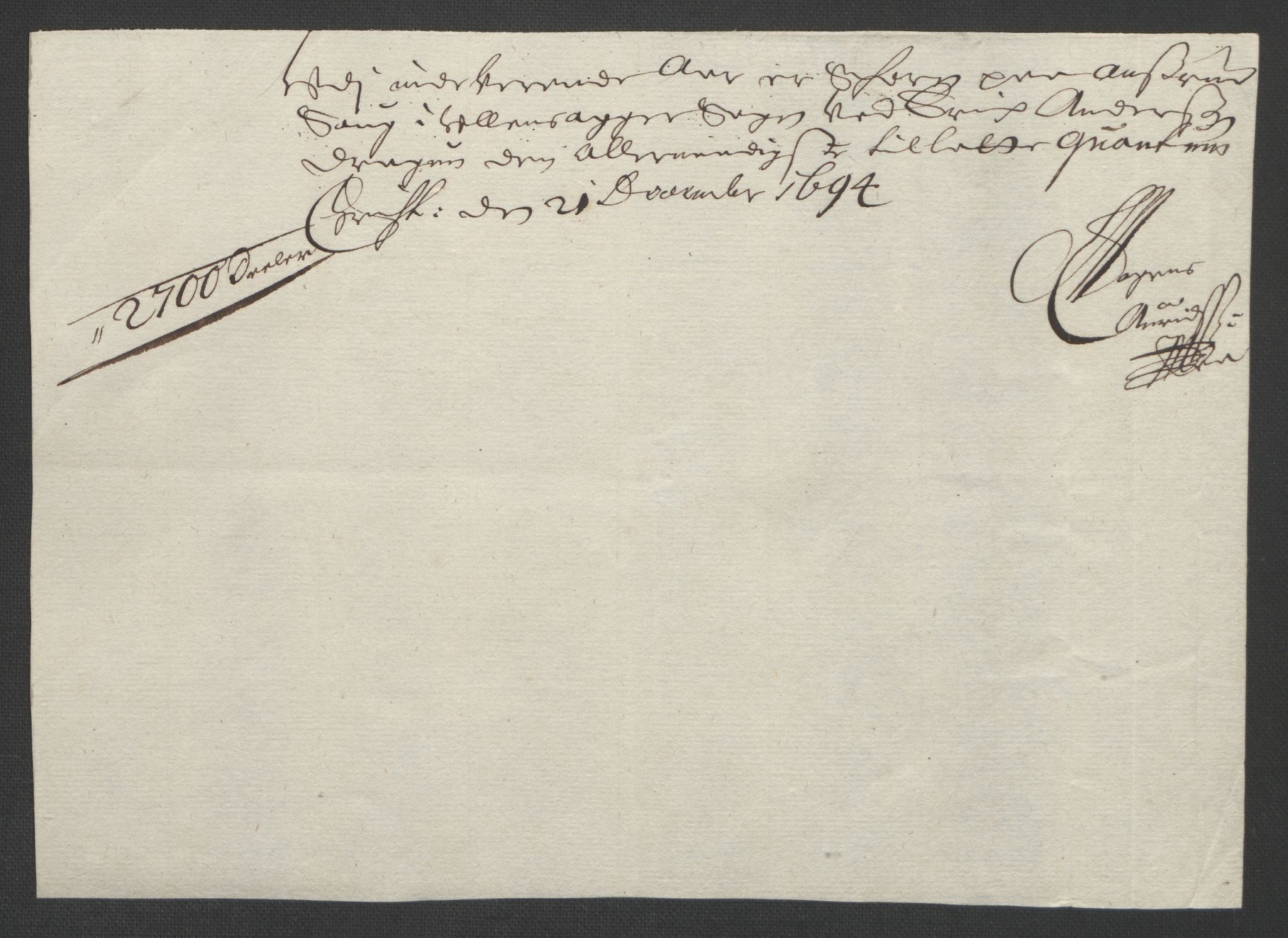 Rentekammeret inntil 1814, Reviderte regnskaper, Fogderegnskap, RA/EA-4092/R12/L0706: Fogderegnskap Øvre Romerike, 1694, s. 248