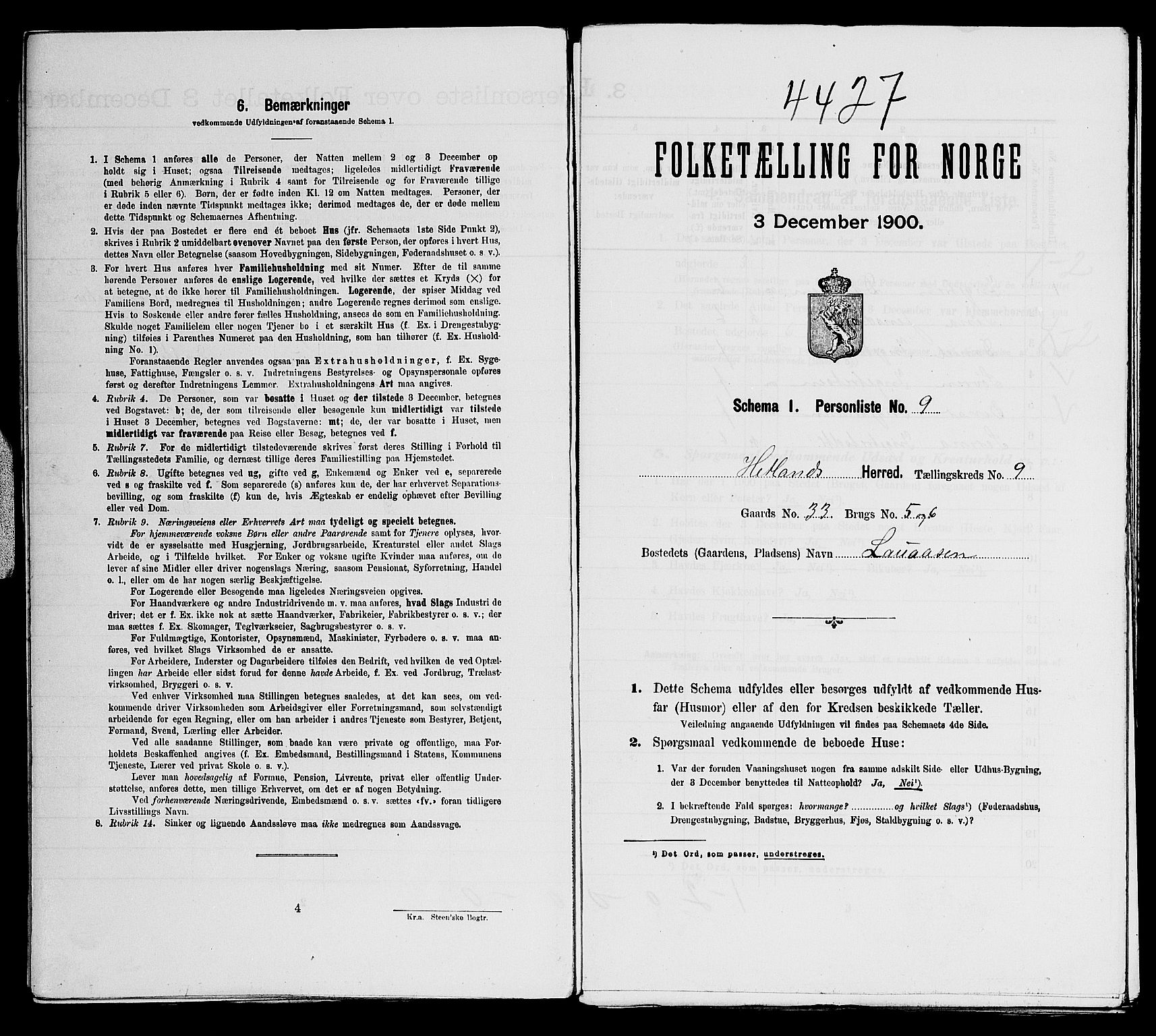 SAST, Folketelling 1900 for 1126 Hetland herred, 1900, s. 1356